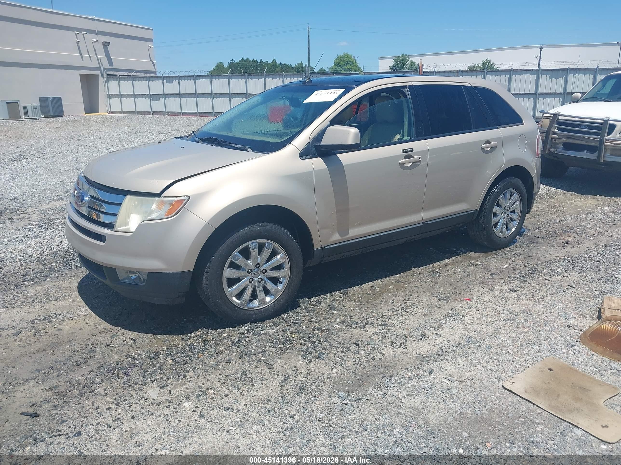 2007 Ford Edge Sel Plus Tan vin: 2FMDK39CX7BA64058