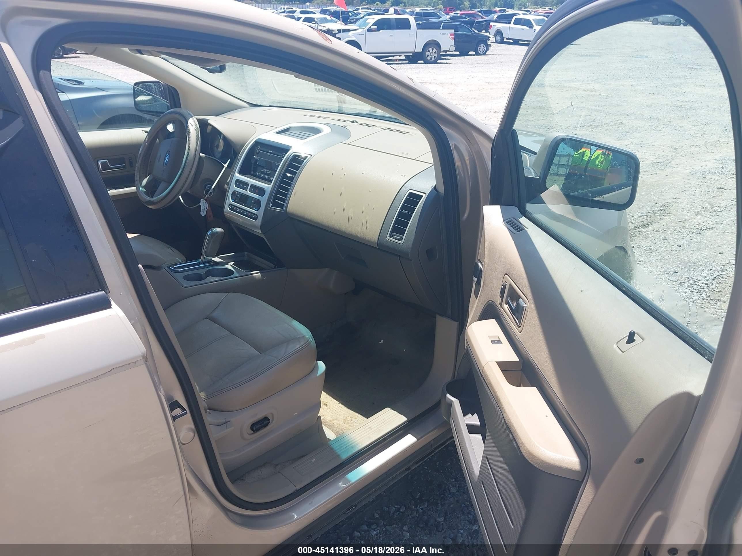 2007 Ford Edge Sel Plus Tan vin: 2FMDK39CX7BA64058