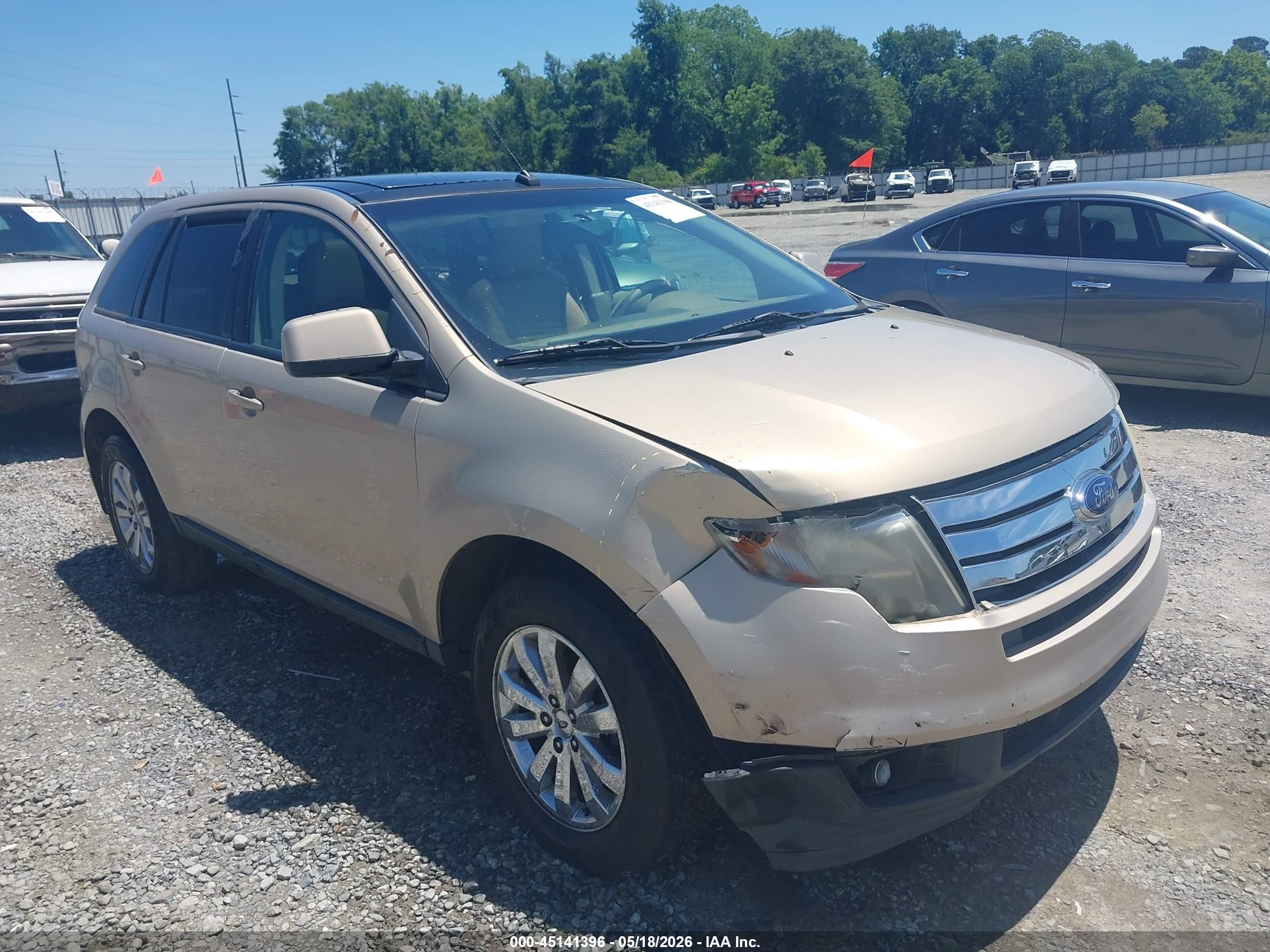 2007 Ford Edge Sel Plus Tan vin: 2FMDK39CX7BA64058