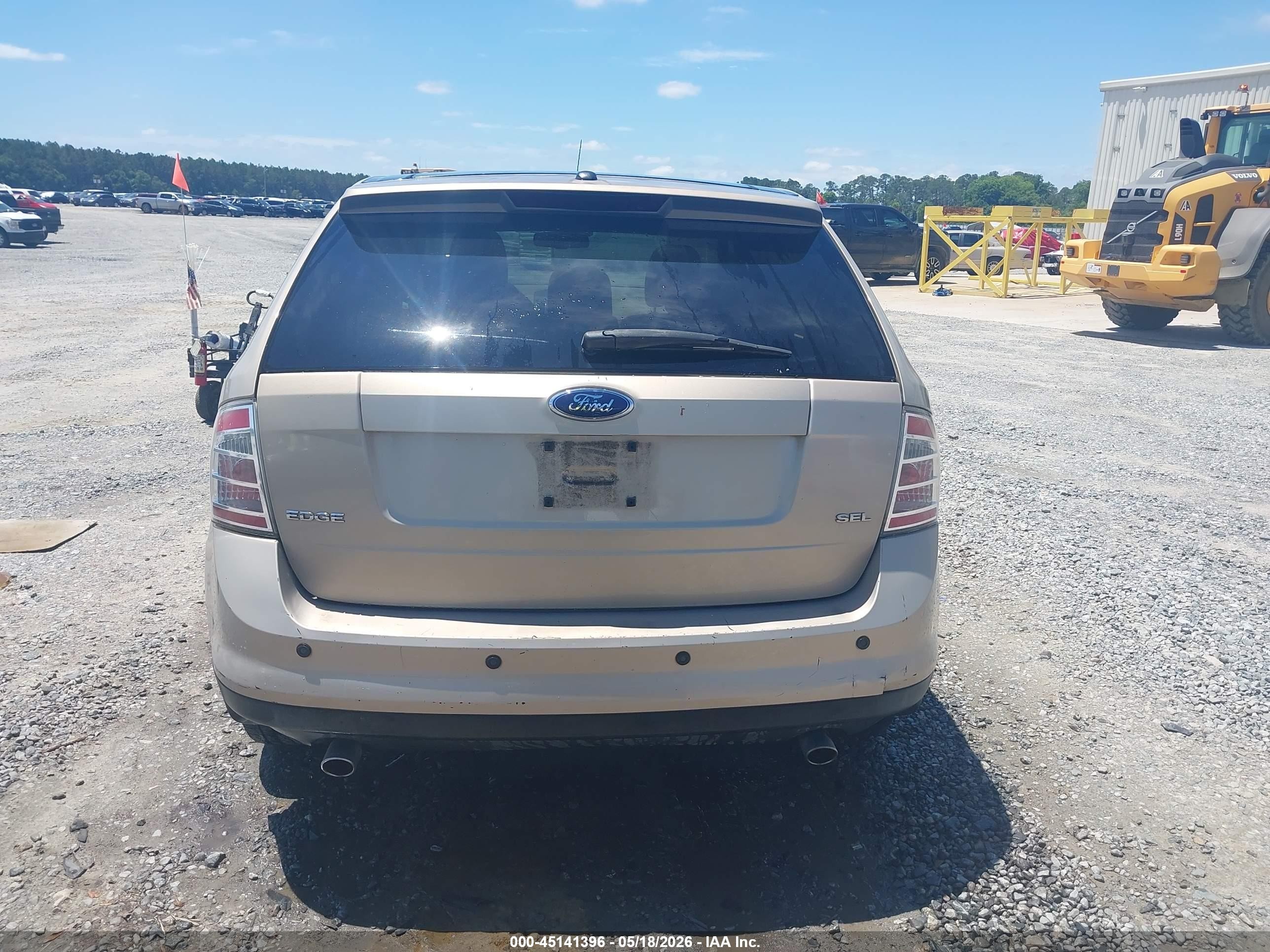 2007 Ford Edge Sel Plus Tan vin: 2FMDK39CX7BA64058