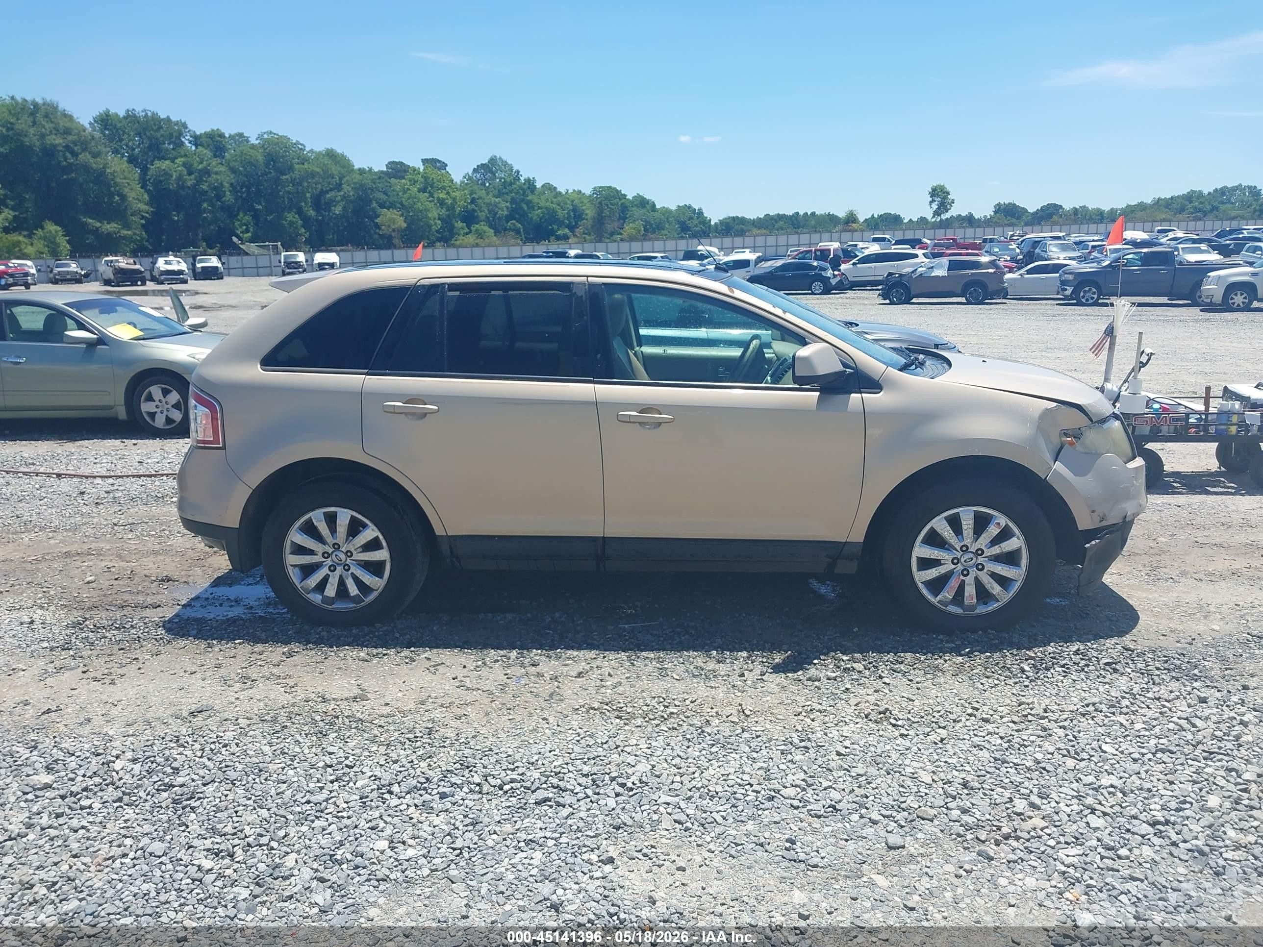 2007 Ford Edge Sel Plus Tan vin: 2FMDK39CX7BA64058