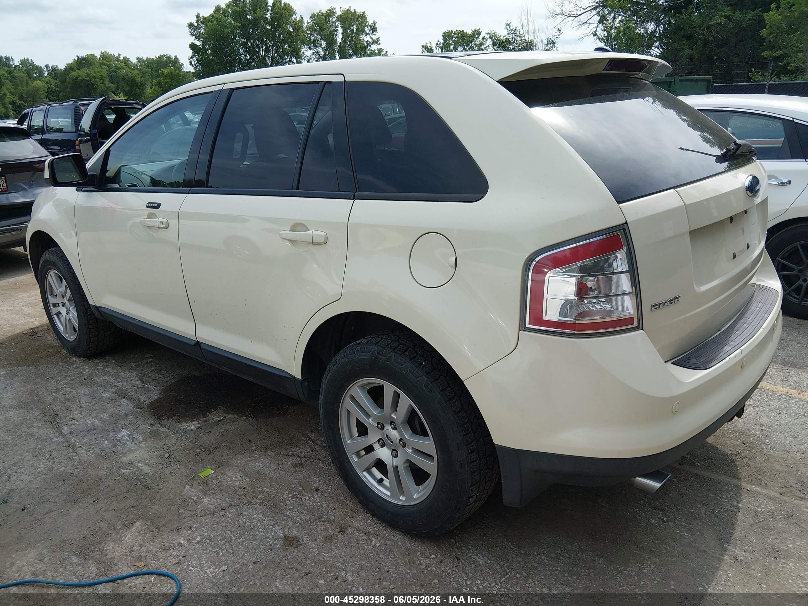 2007 Ford Edge Sel Plus White vin: 2FMDK39CX7BA72368