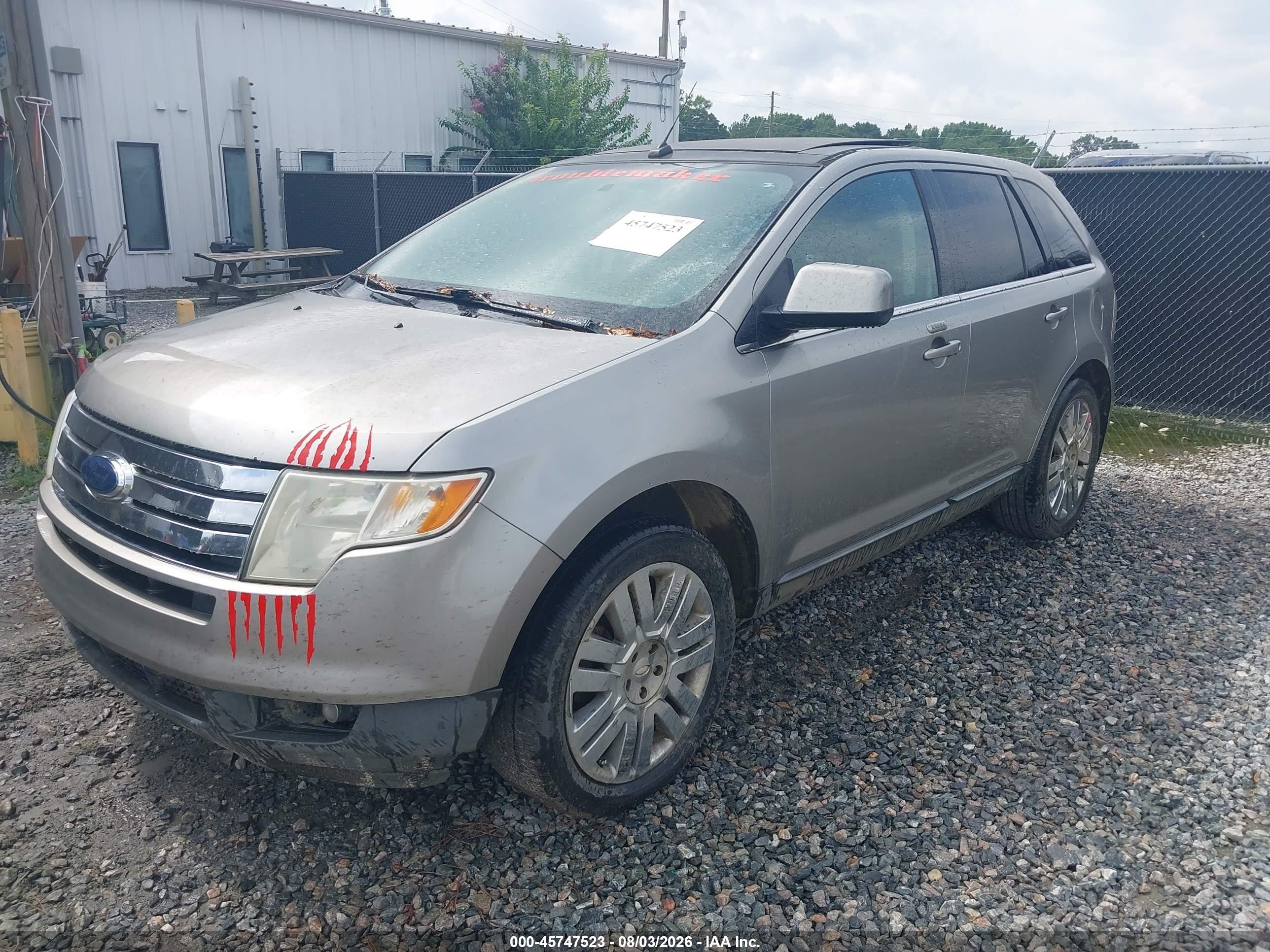 2008 Ford Edge Limited Silver vin: 2FMDK39CX8BA78026