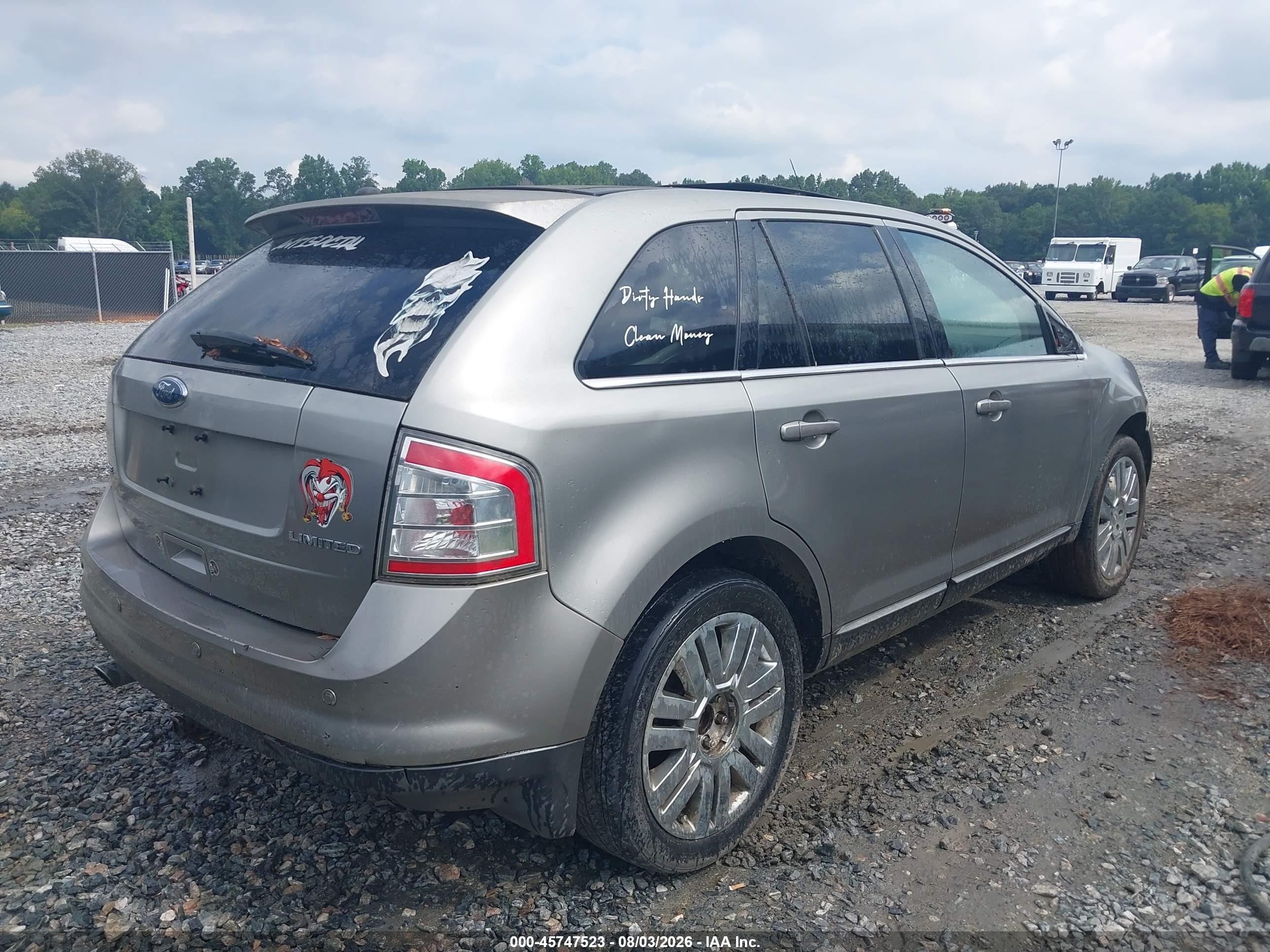 2008 Ford Edge Limited Silver vin: 2FMDK39CX8BA78026