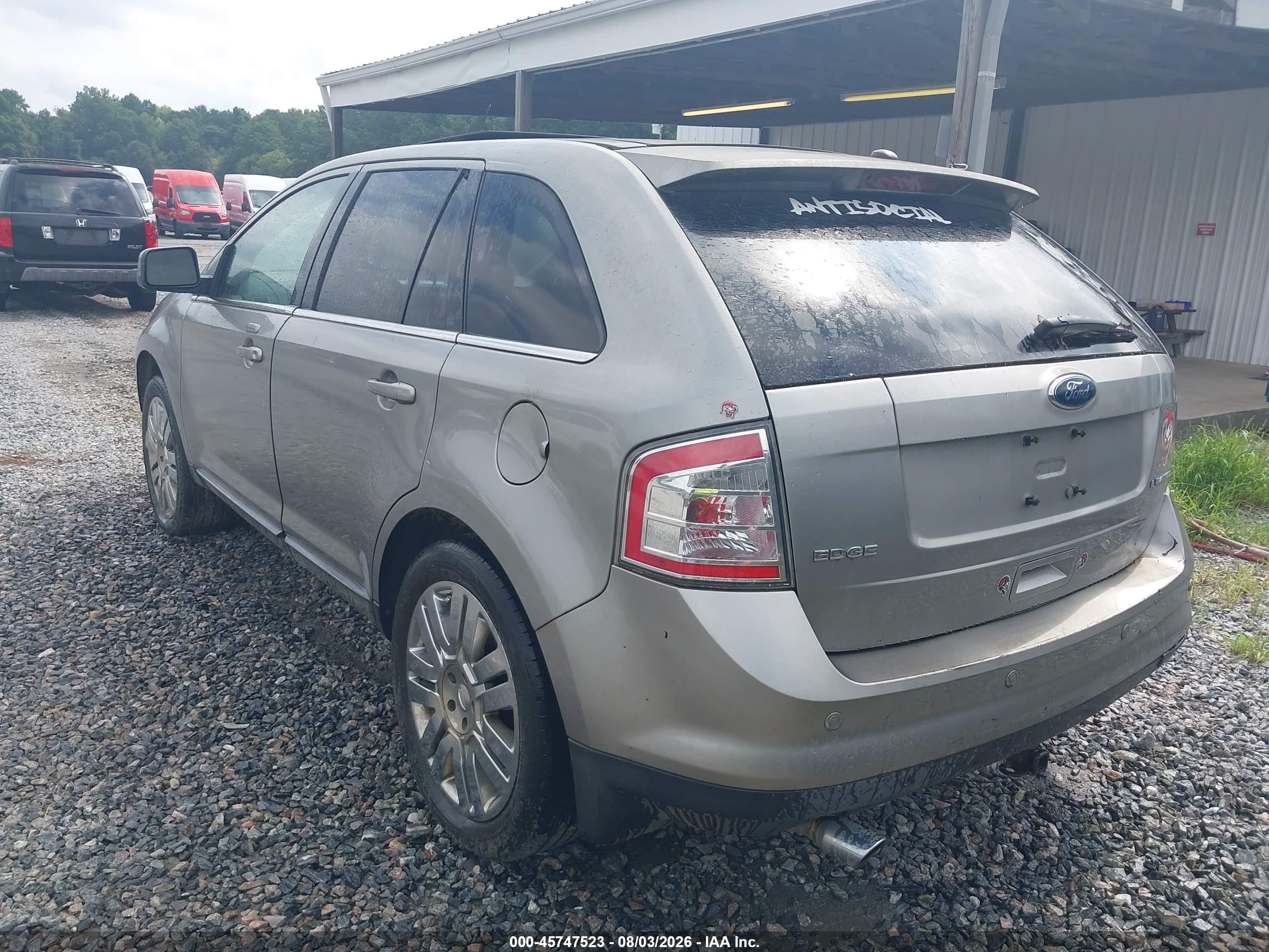 2008 Ford Edge Limited Silver vin: 2FMDK39CX8BA78026