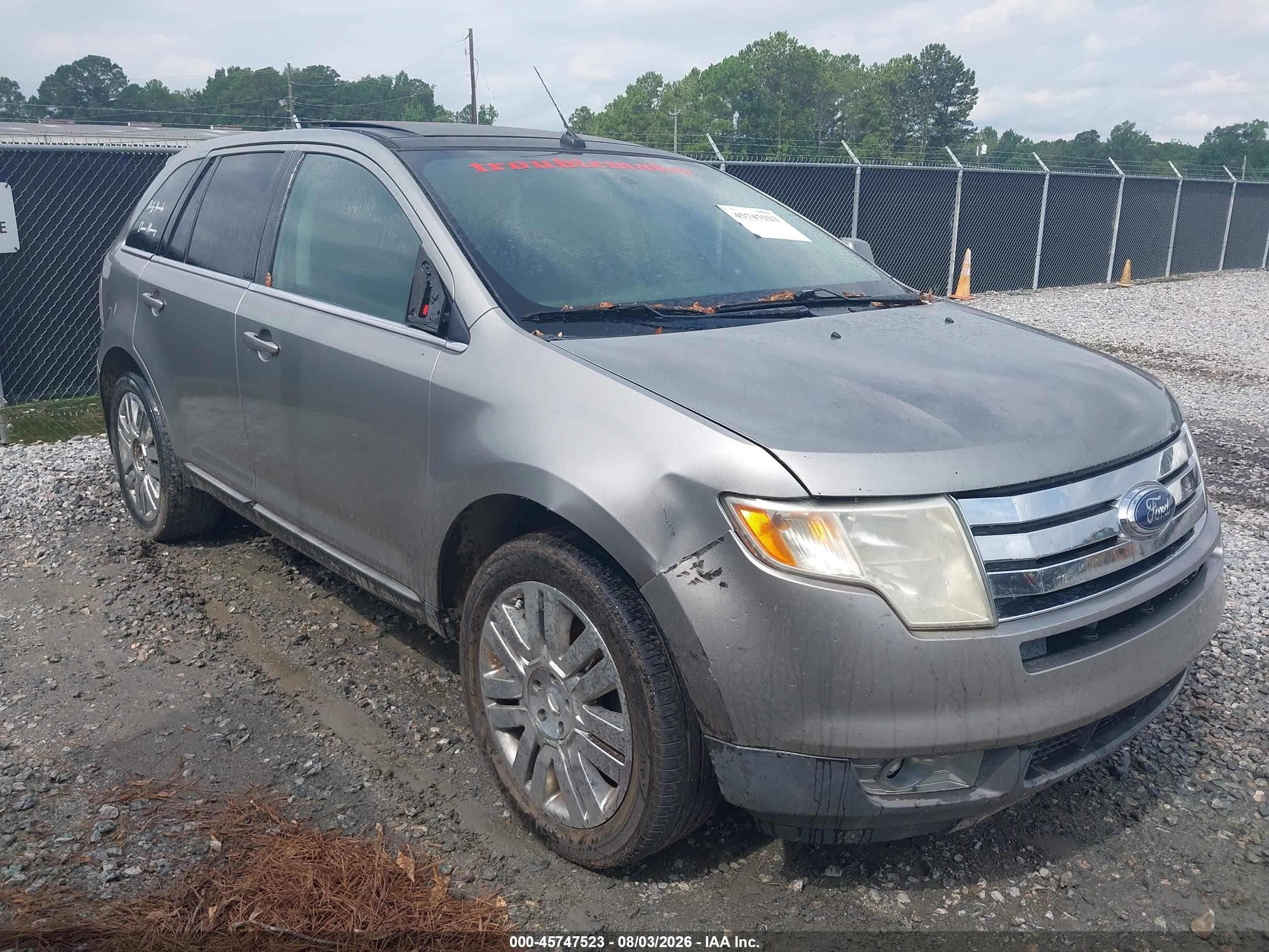 2008 Ford Edge Limited Silver vin: 2FMDK39CX8BA78026