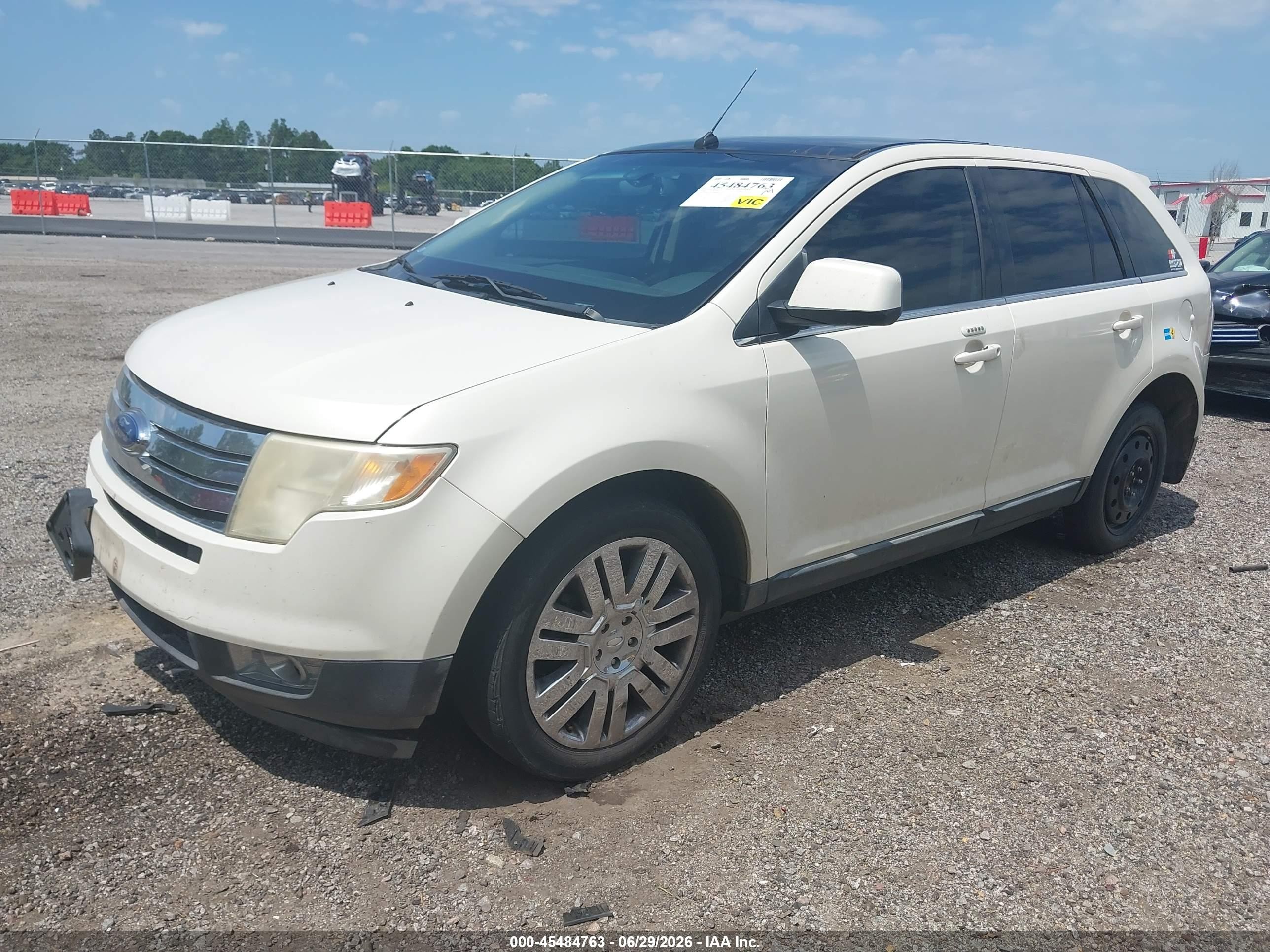 2008 Ford Edge Limited Cream vin: 2FMDK39CX8BB49497