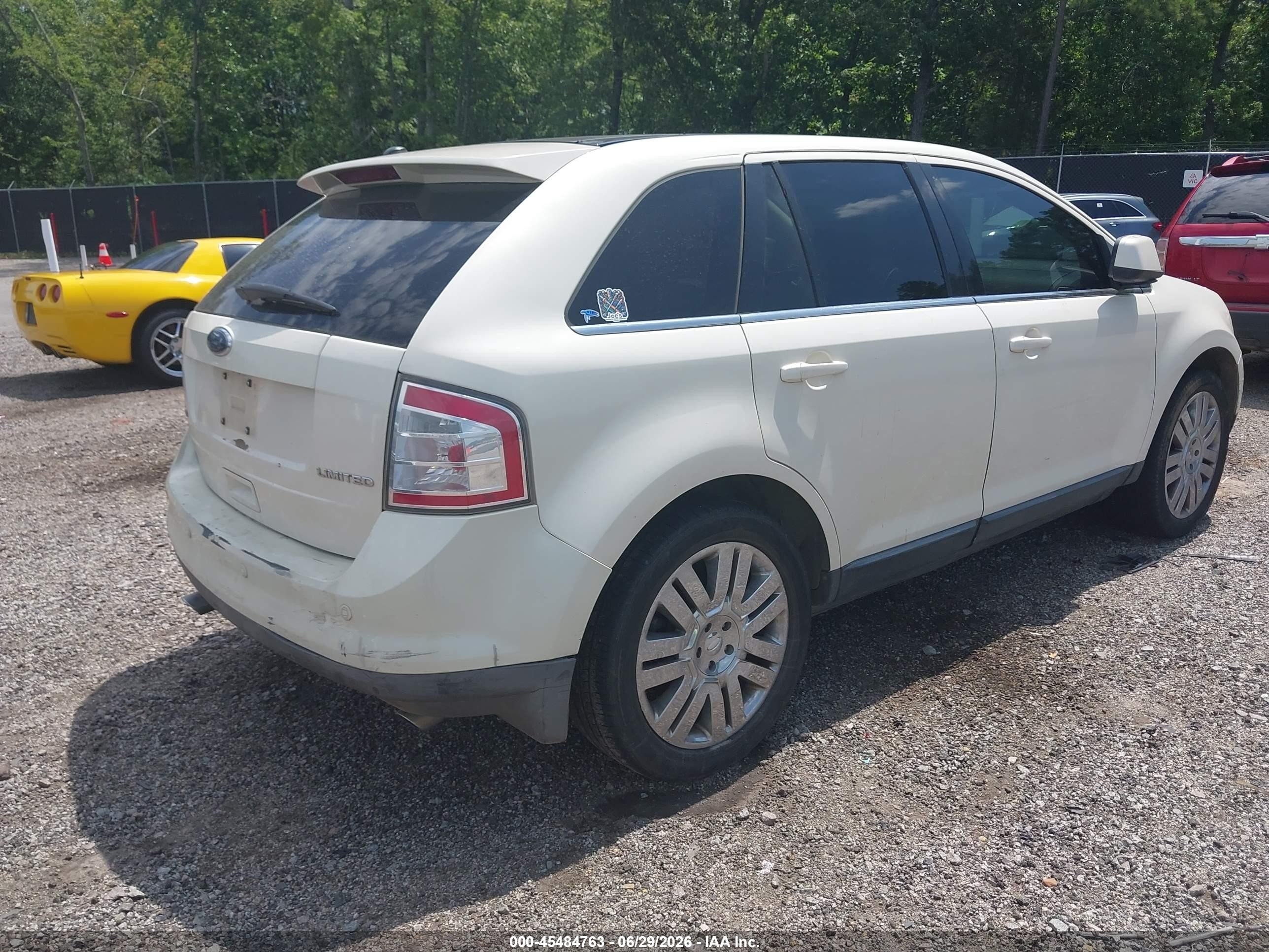 2008 Ford Edge Limited Cream vin: 2FMDK39CX8BB49497