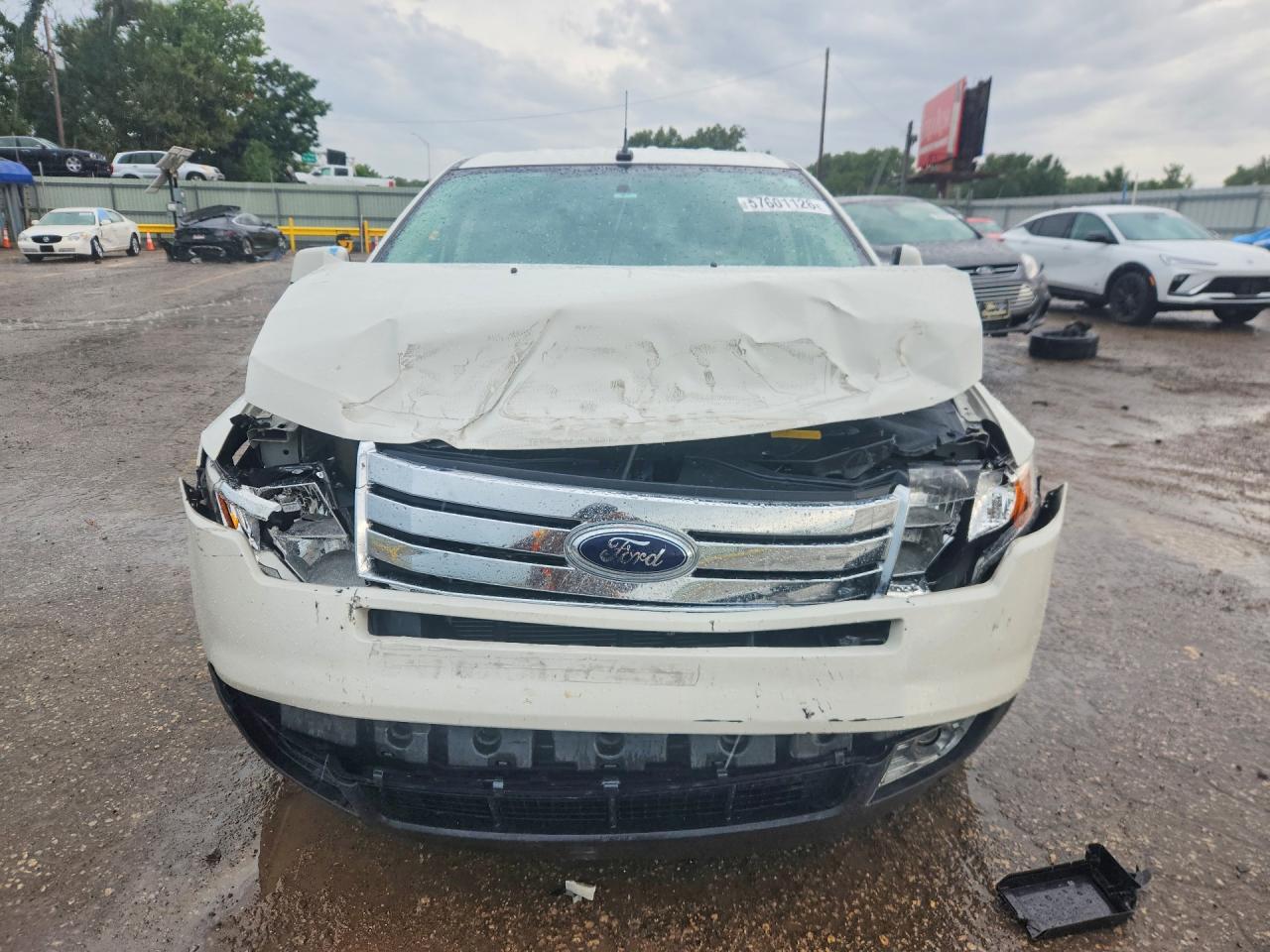 2009 Ford Edge Limited Белый vin: 2FMDK39CX9BA44606