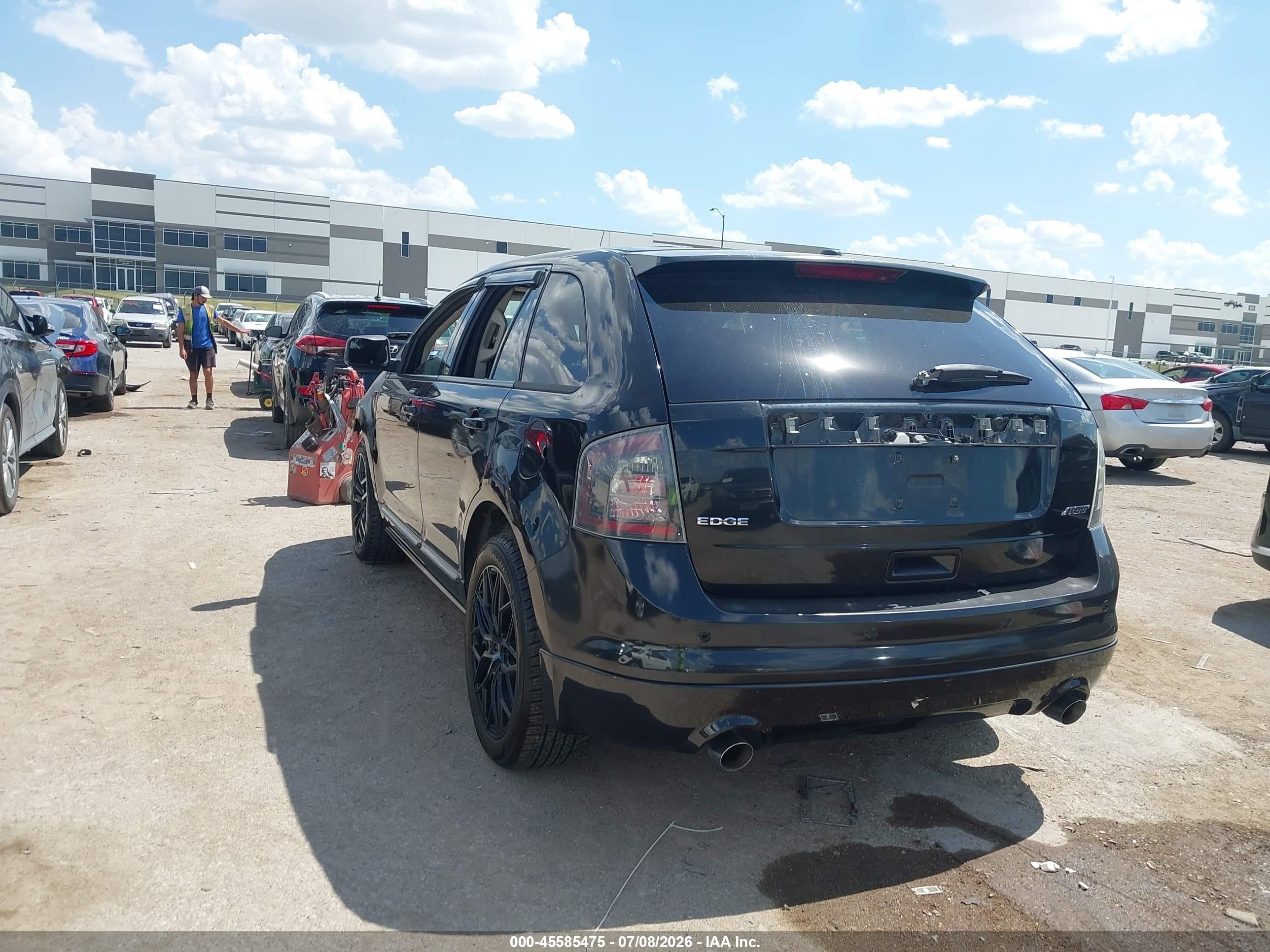 2010 Ford Edge Sport Black vin: 2FMDK3AC2ABA13267
