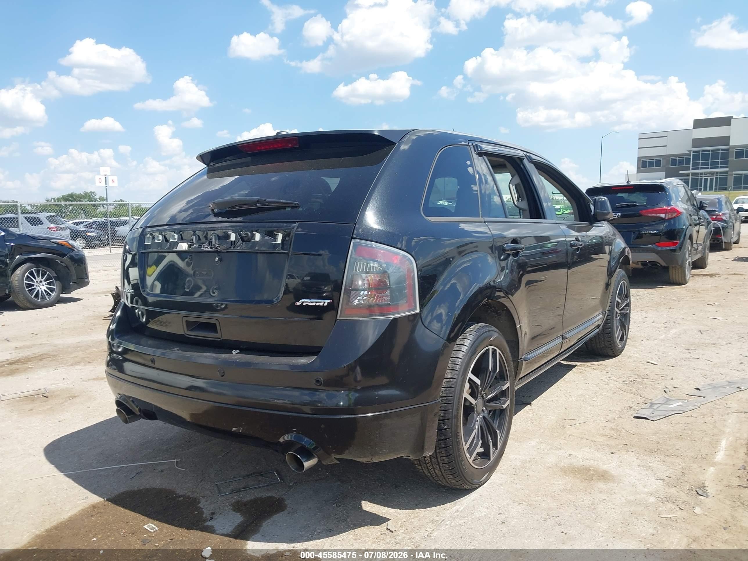 2010 Ford Edge Sport Black vin: 2FMDK3AC2ABA13267