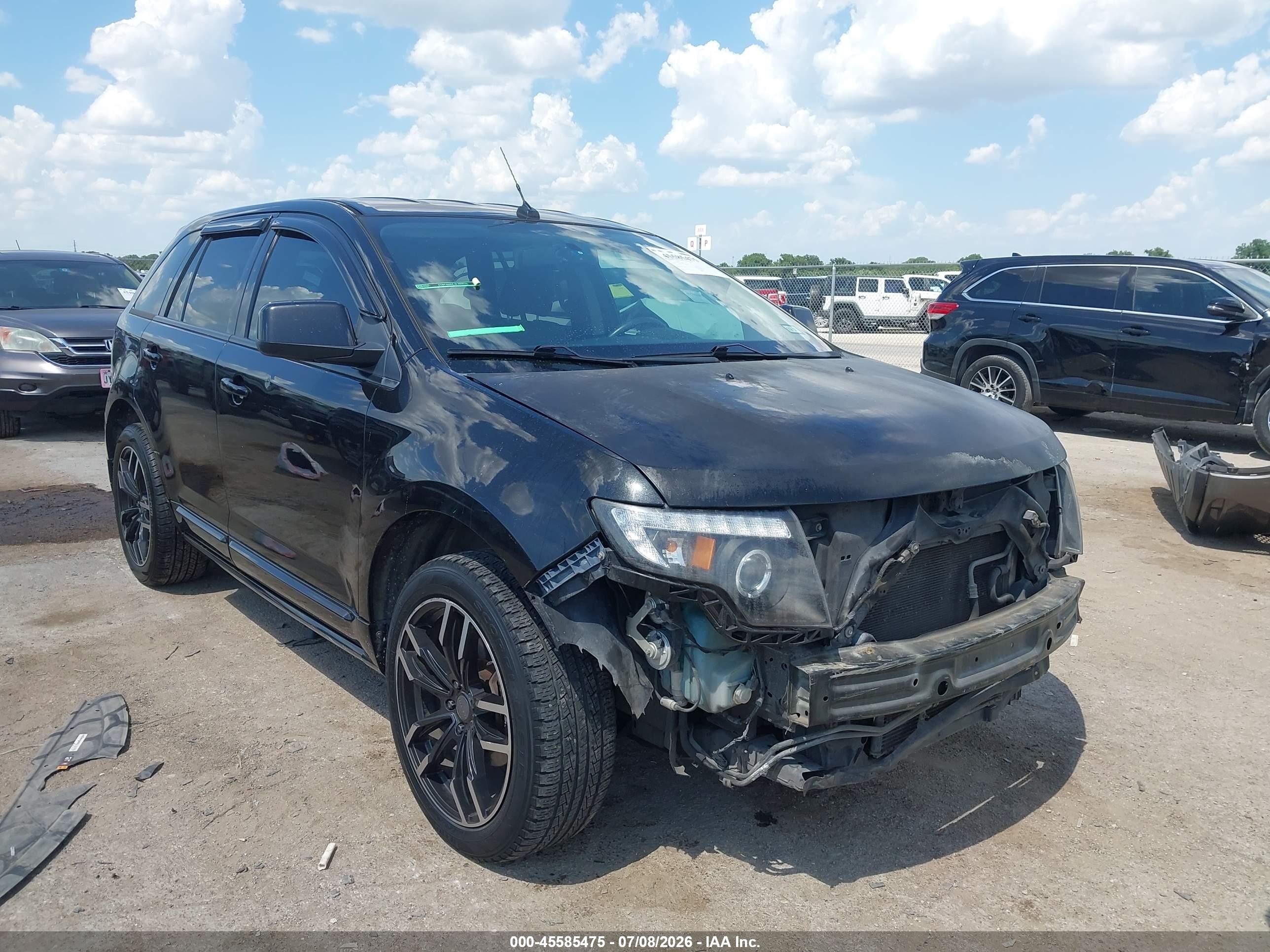 2010 Ford Edge Sport Black vin: 2FMDK3AC2ABA13267