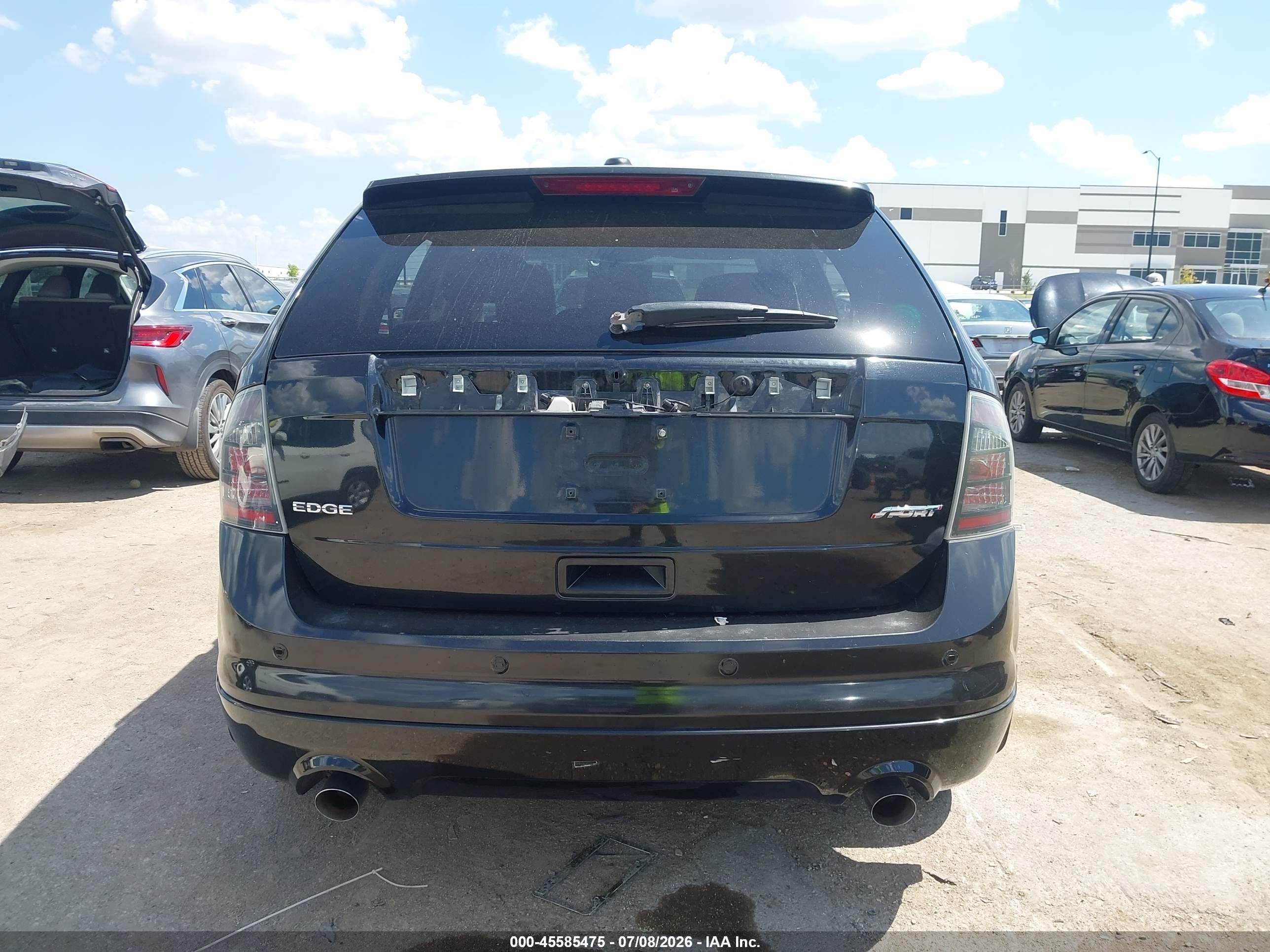 2010 Ford Edge Sport Black vin: 2FMDK3AC2ABA13267