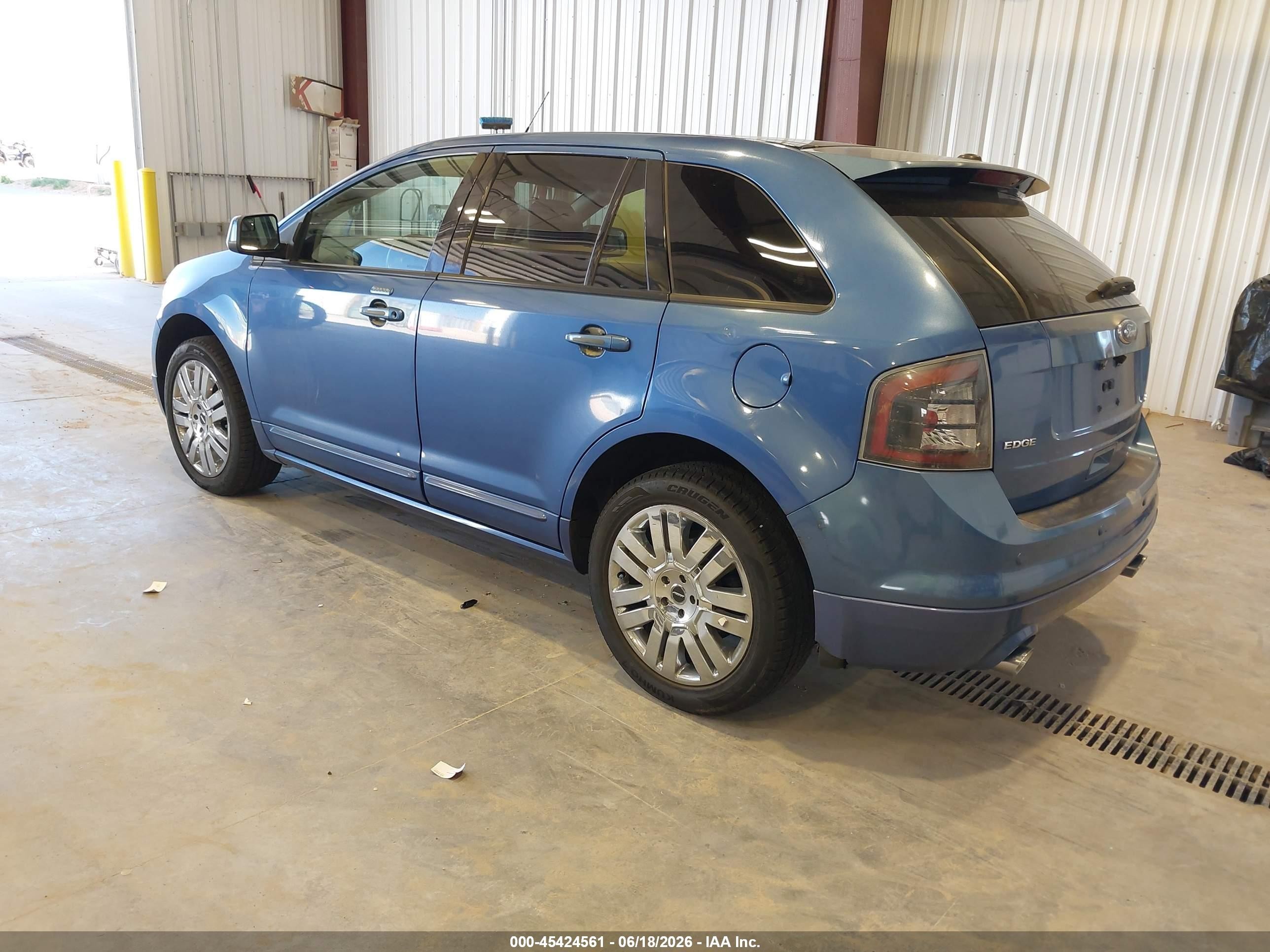 2010 Ford Edge Sport Blue vin: 2FMDK3ACXABA65536