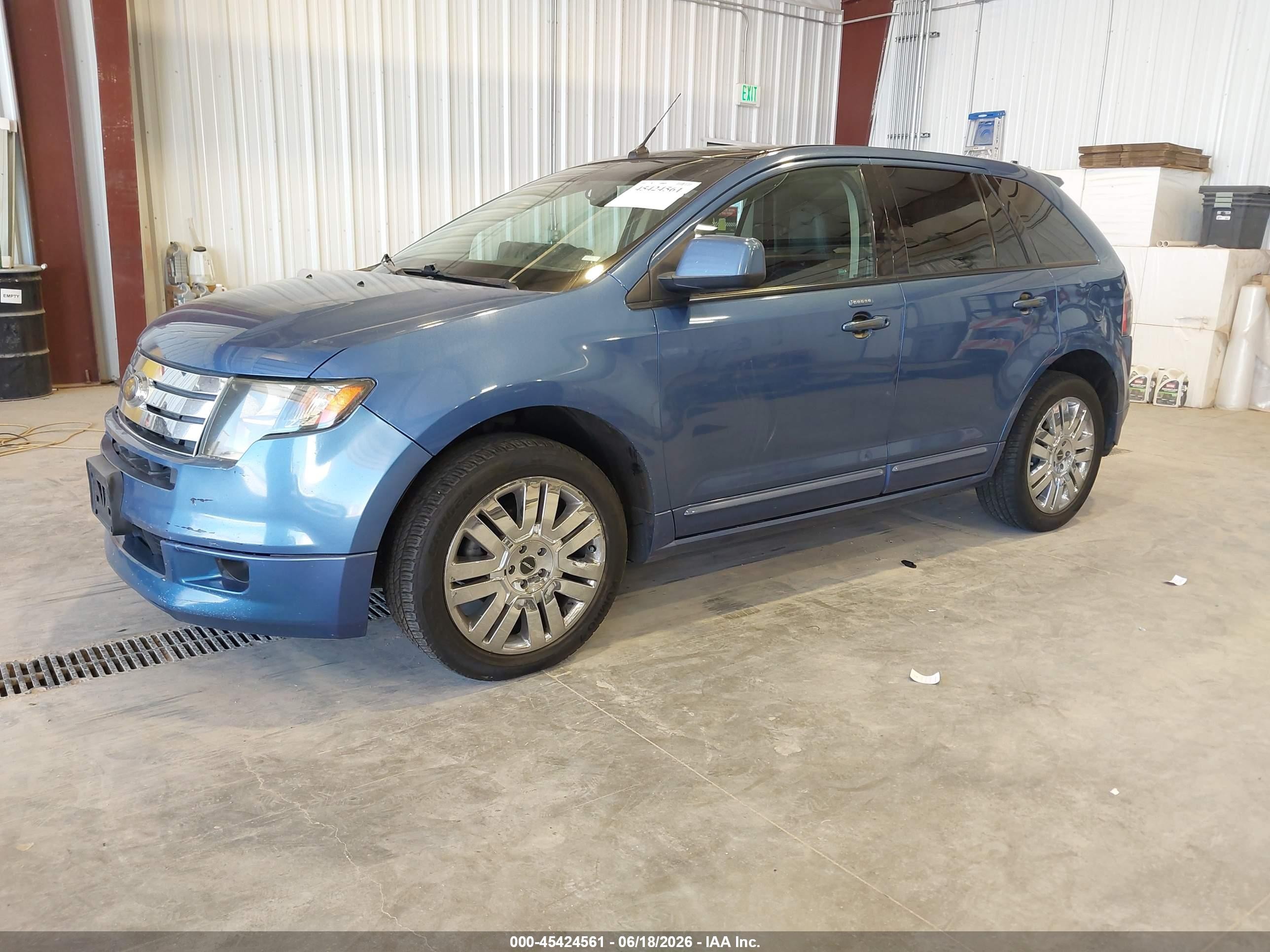 2010 Ford Edge Sport Blue vin: 2FMDK3ACXABA65536