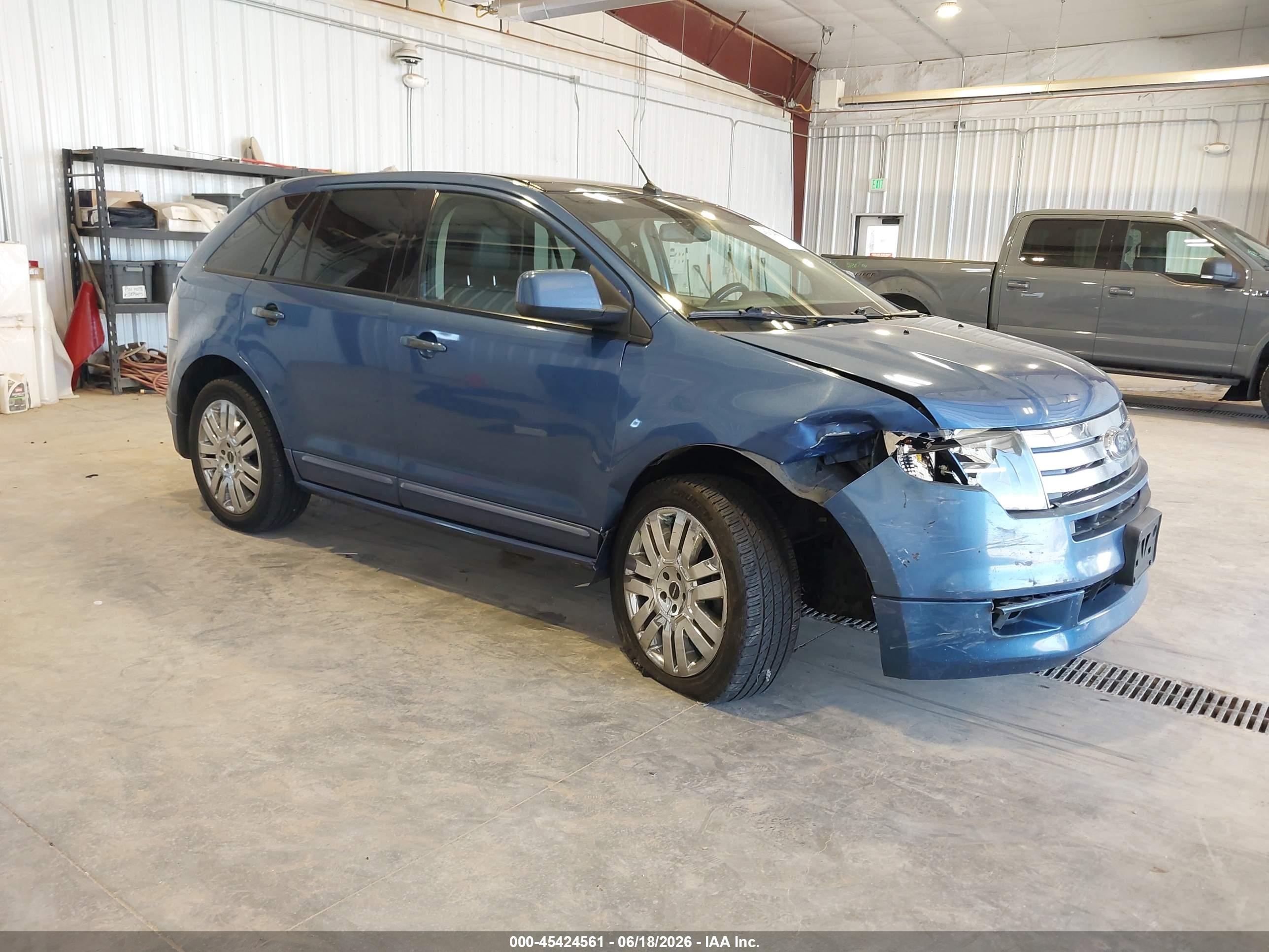 2010 Ford Edge Sport Blue vin: 2FMDK3ACXABA65536