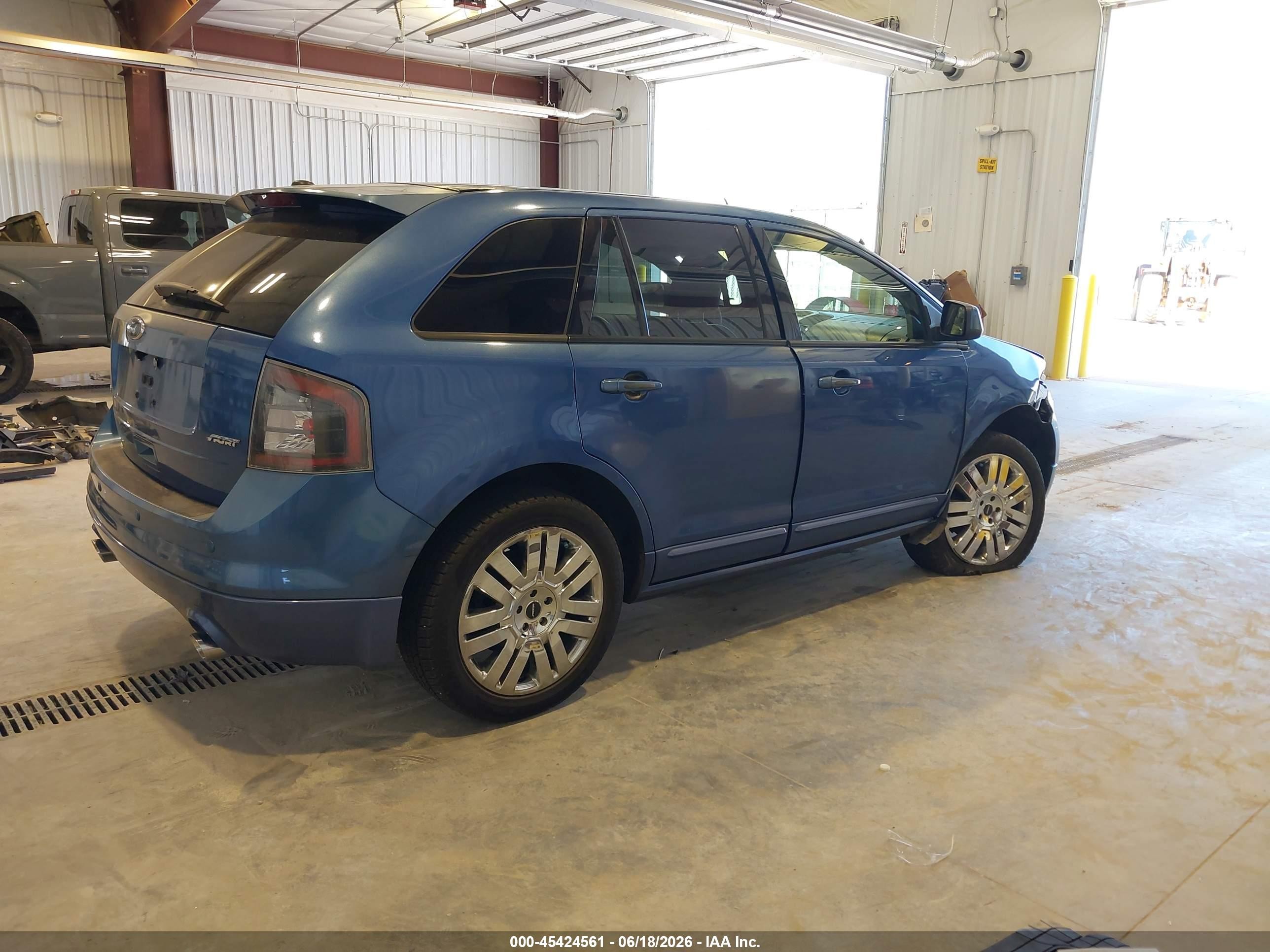 2010 Ford Edge Sport Blue vin: 2FMDK3ACXABA65536