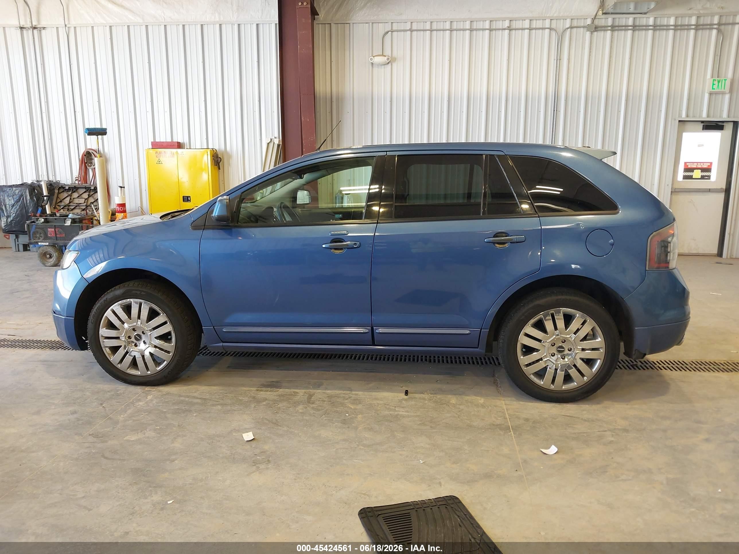 2010 Ford Edge Sport Blue vin: 2FMDK3ACXABA65536