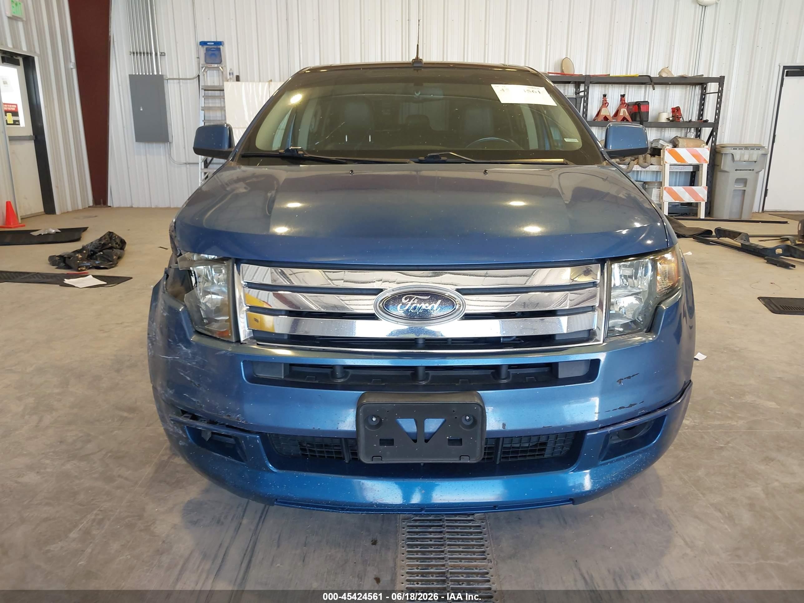2010 Ford Edge Sport Blue vin: 2FMDK3ACXABA65536