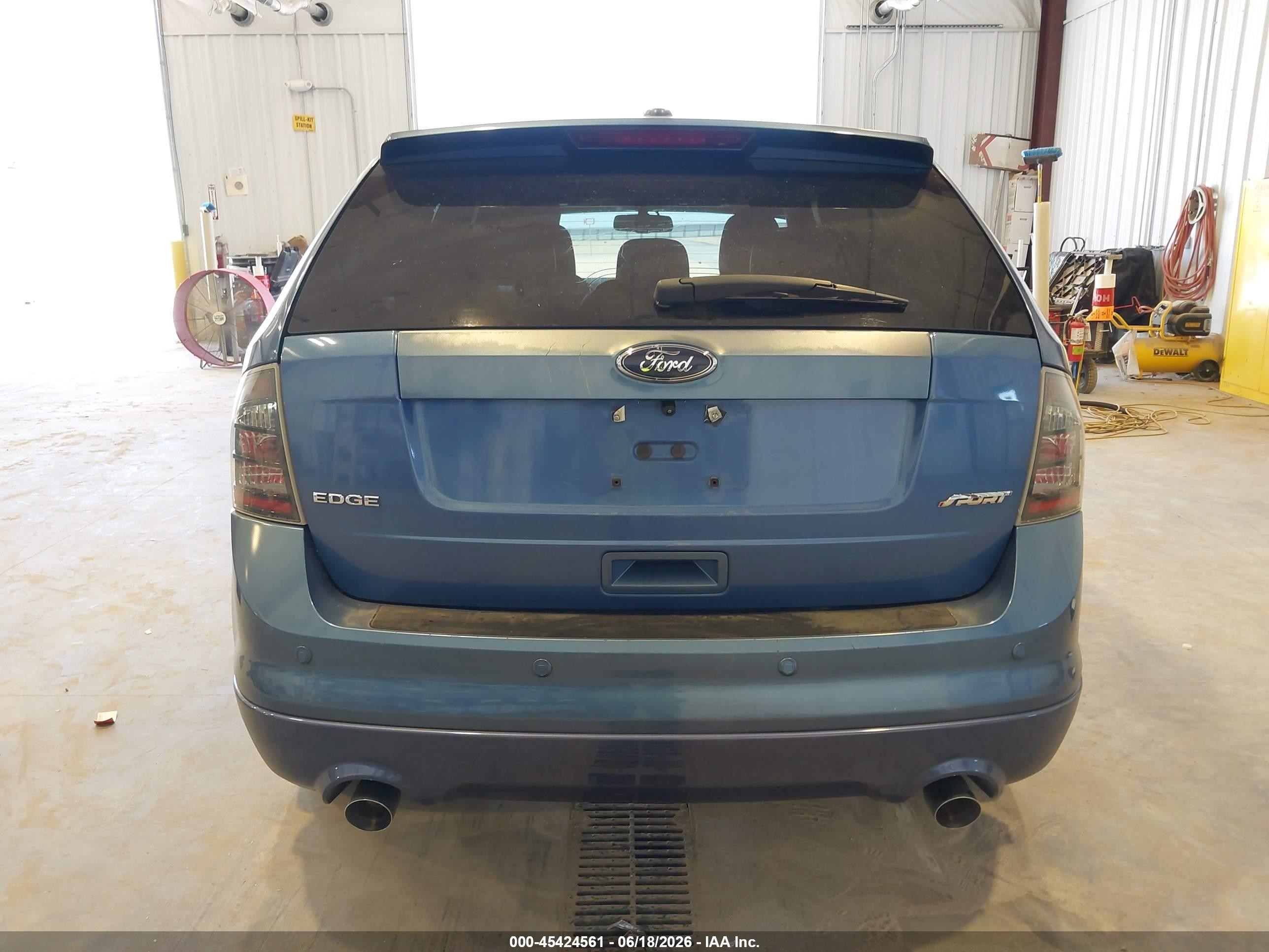 2010 Ford Edge Sport Blue vin: 2FMDK3ACXABA65536