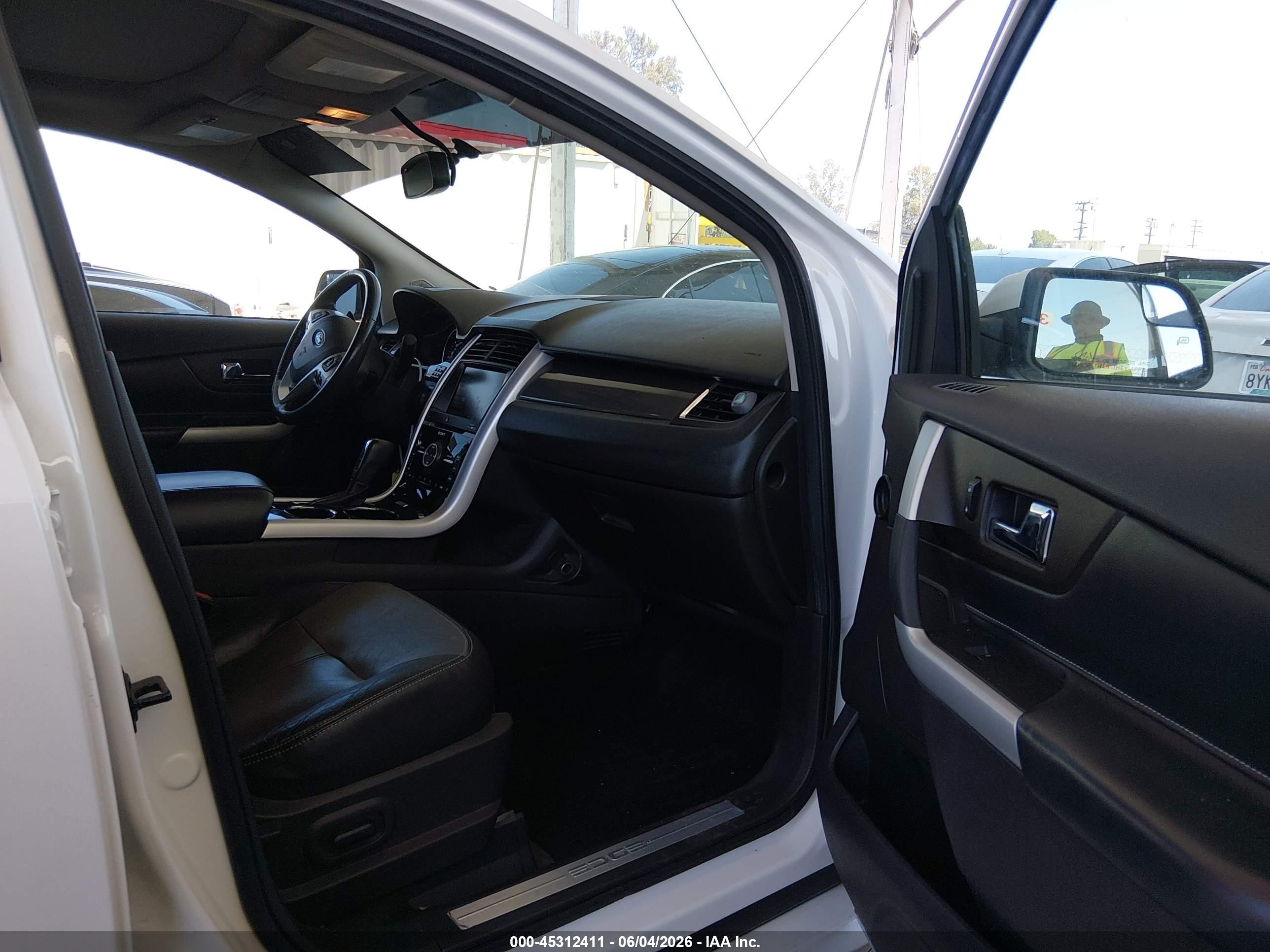 2013 Ford Edge Sport White vin: 2FMDK3AK0DBA32038