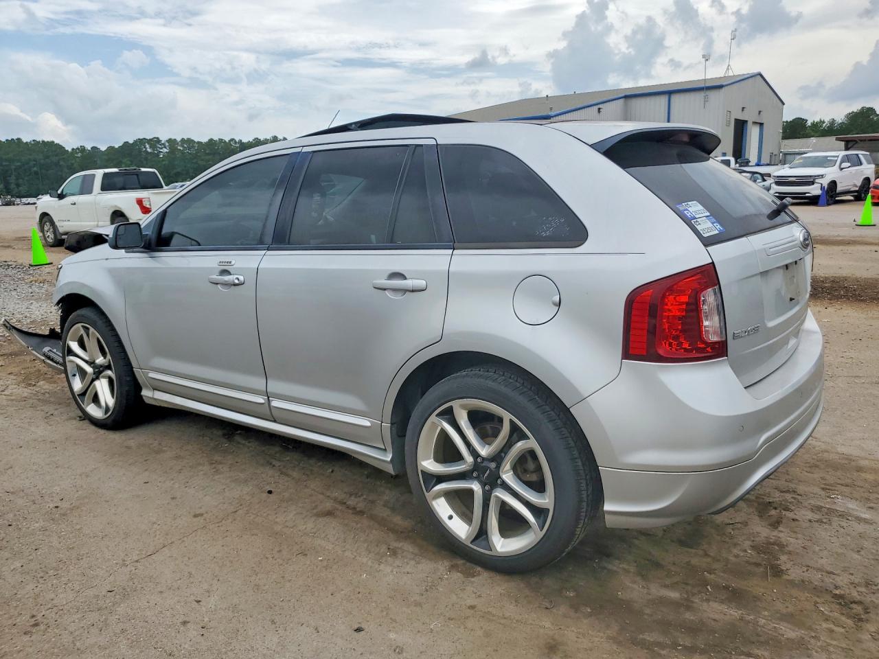 2013 Ford Edge Sport Silver vin: 2FMDK3AK0DBA67257