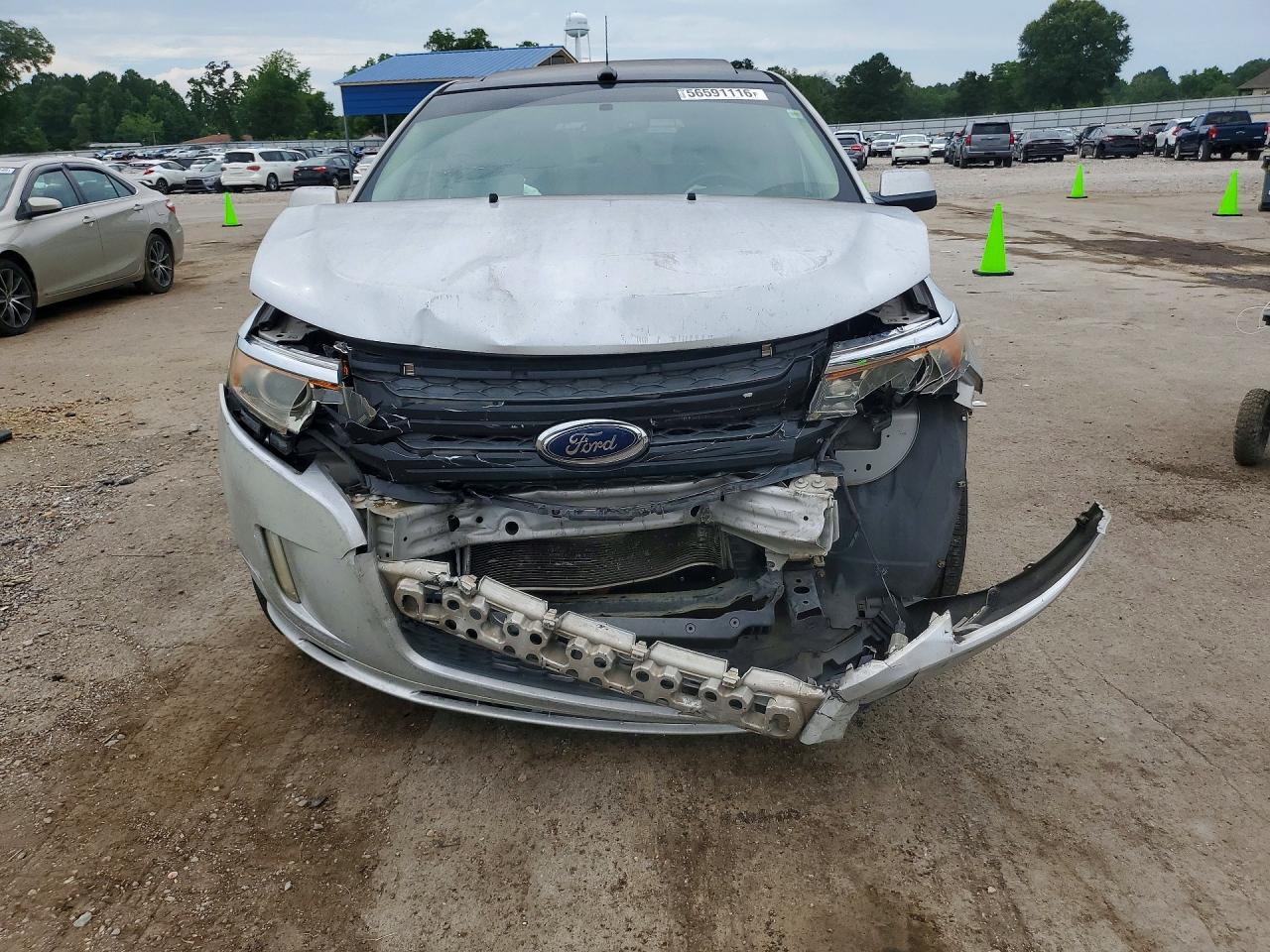2013 Ford Edge Sport Silver vin: 2FMDK3AK0DBA67257