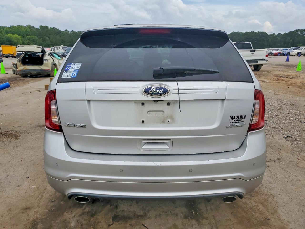 2013 Ford Edge Sport Silver vin: 2FMDK3AK0DBA67257