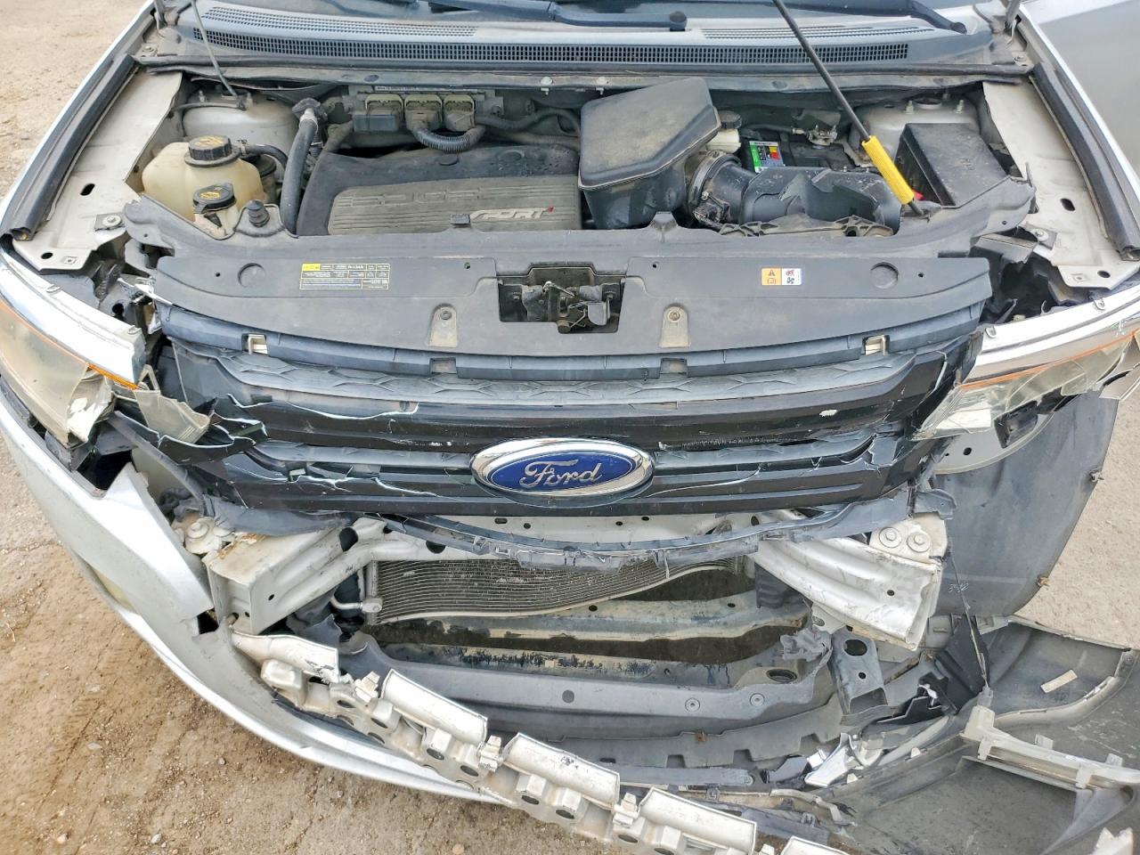 2013 Ford Edge Sport Silver vin: 2FMDK3AK0DBA67257