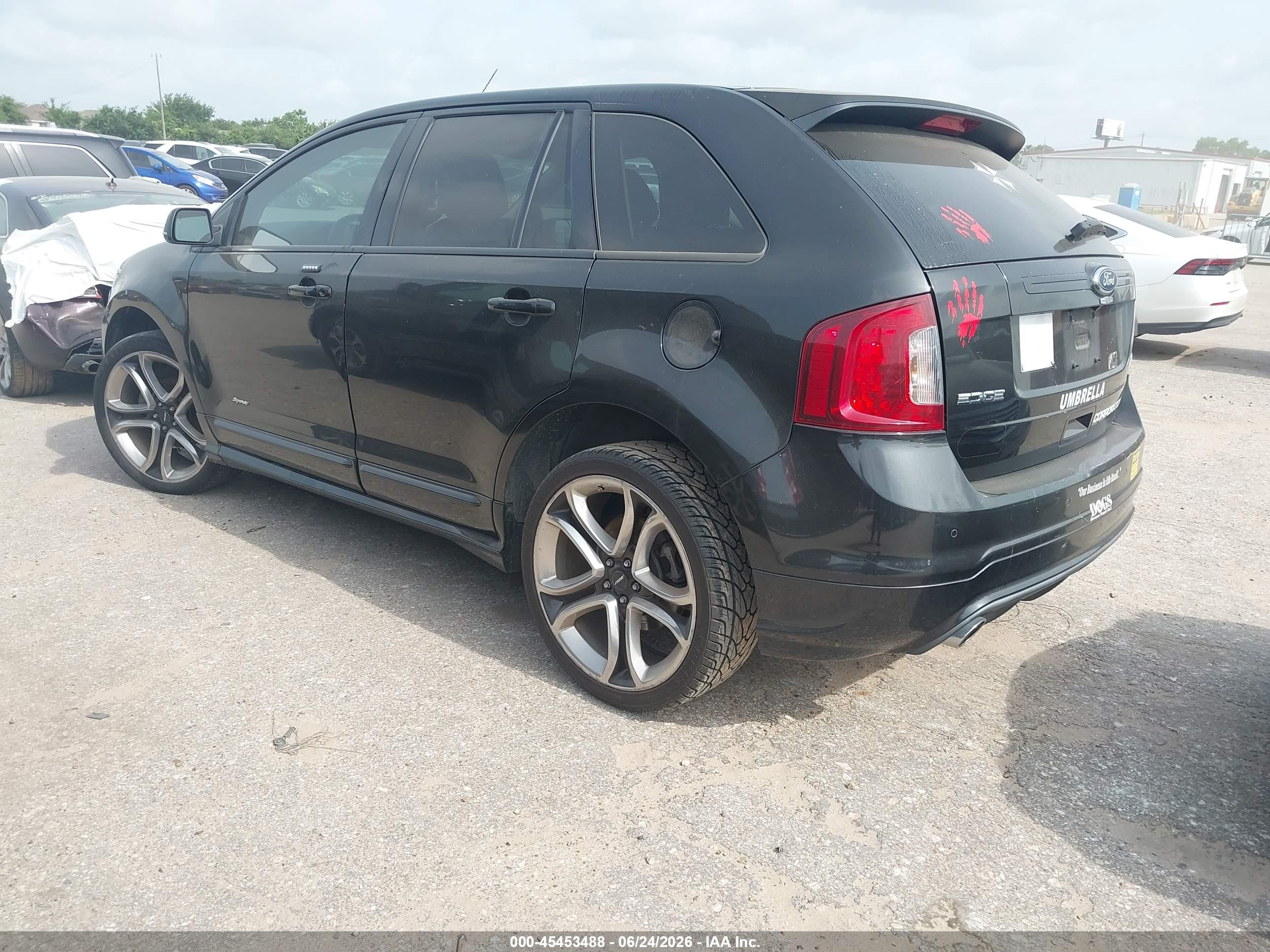 2013 Ford Edge Sport Black vin: 2FMDK3AK0DBA97567