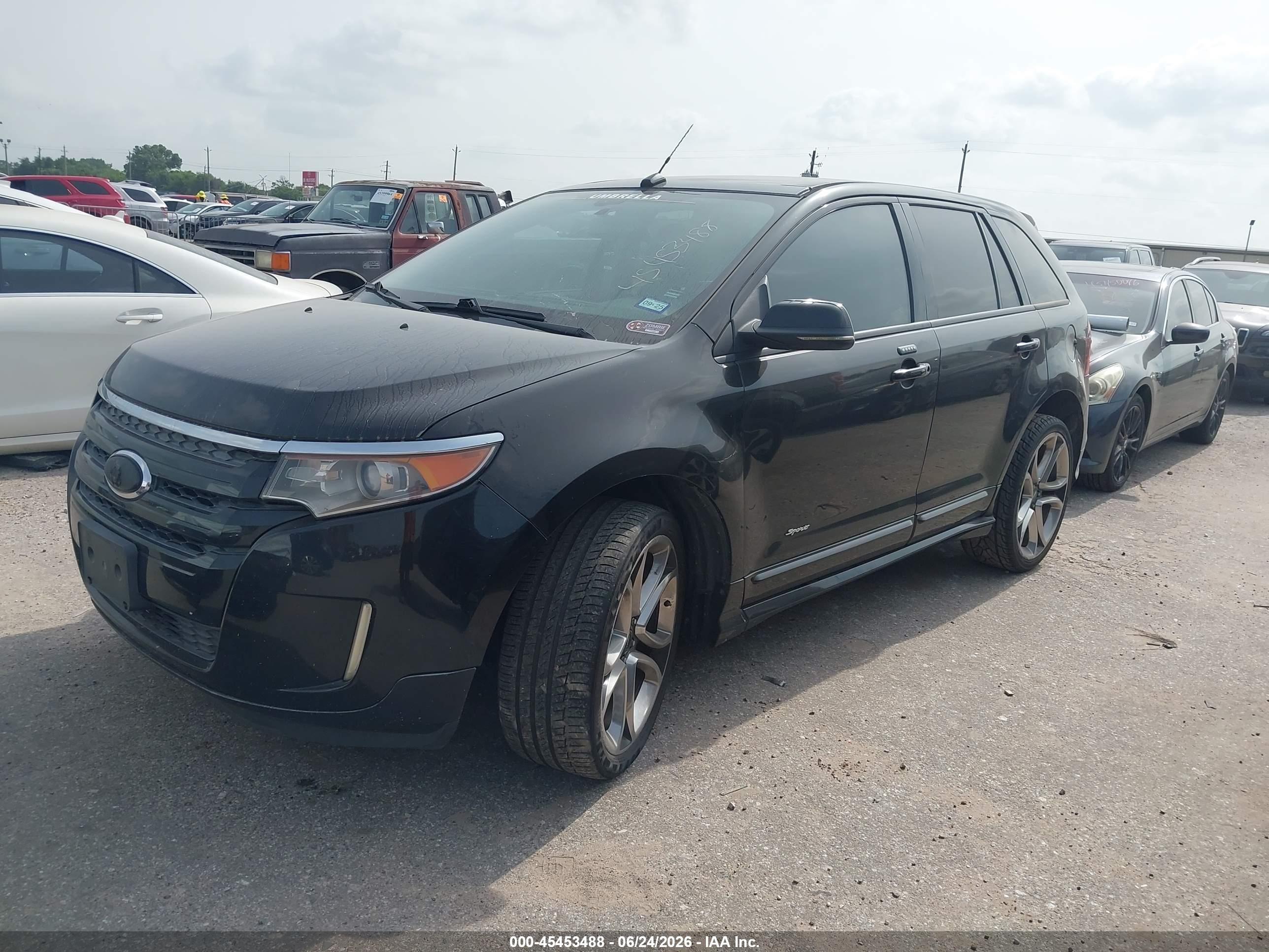 2013 Ford Edge Sport Black vin: 2FMDK3AK0DBA97567