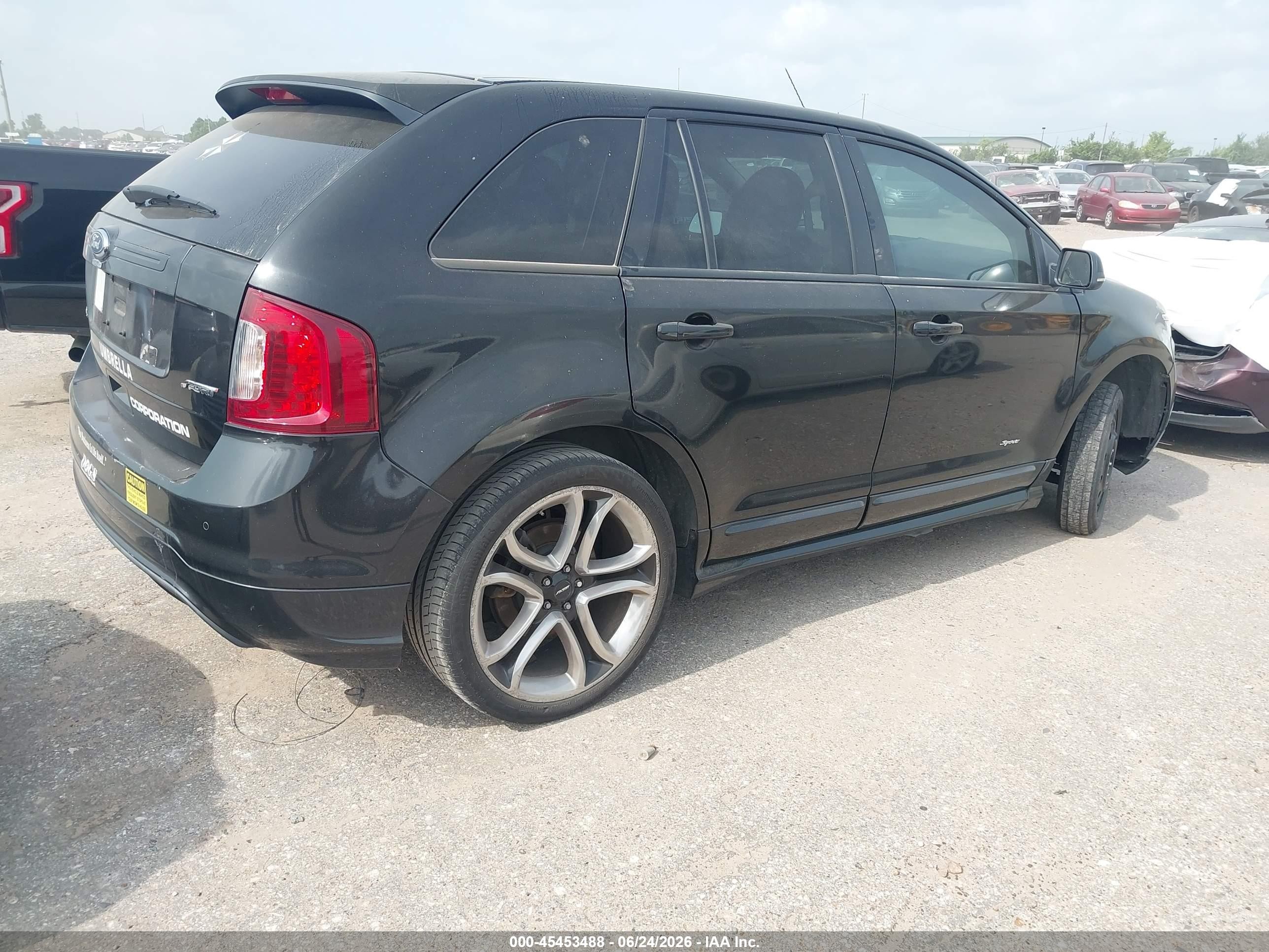 2013 Ford Edge Sport Black vin: 2FMDK3AK0DBA97567