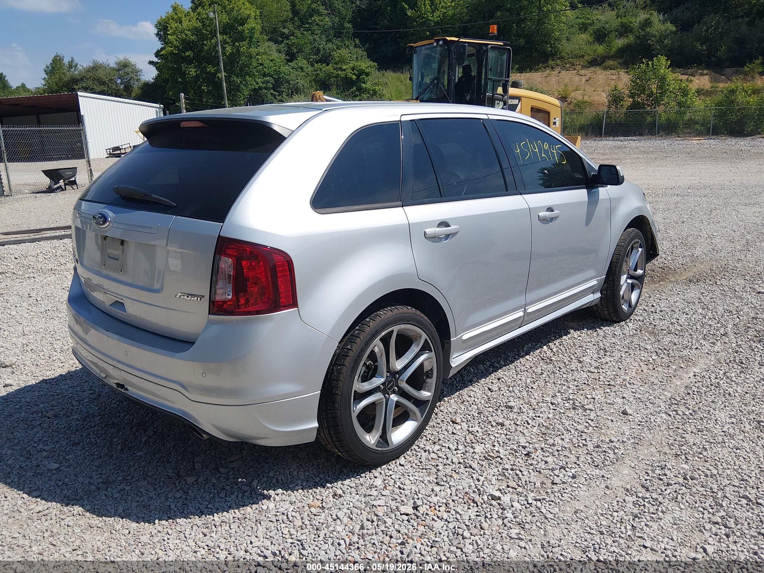 2014 Ford Edge Sport Silver vin: 2FMDK3AK0EBA30937