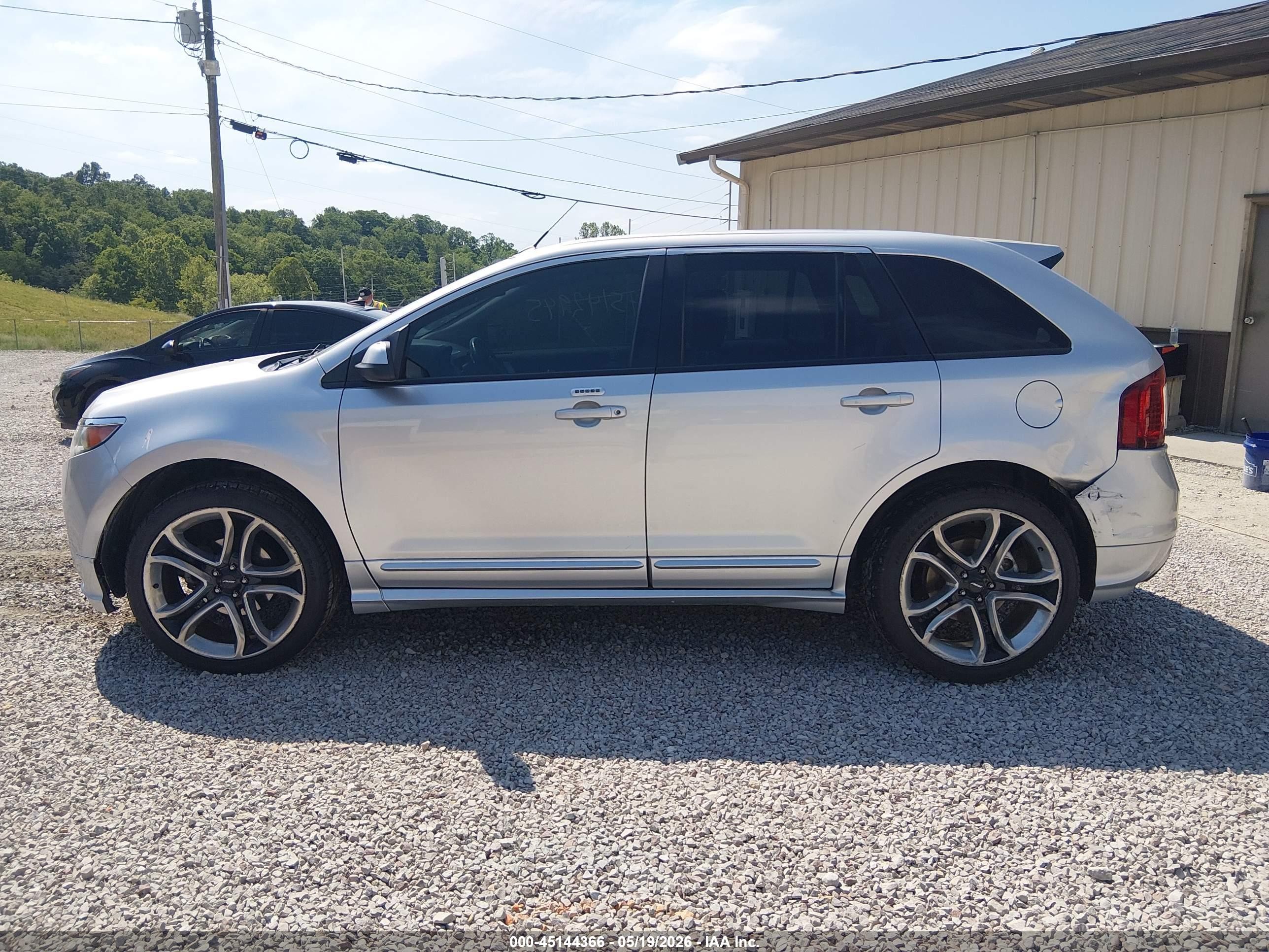2014 Ford Edge Sport Silver vin: 2FMDK3AK0EBA30937
