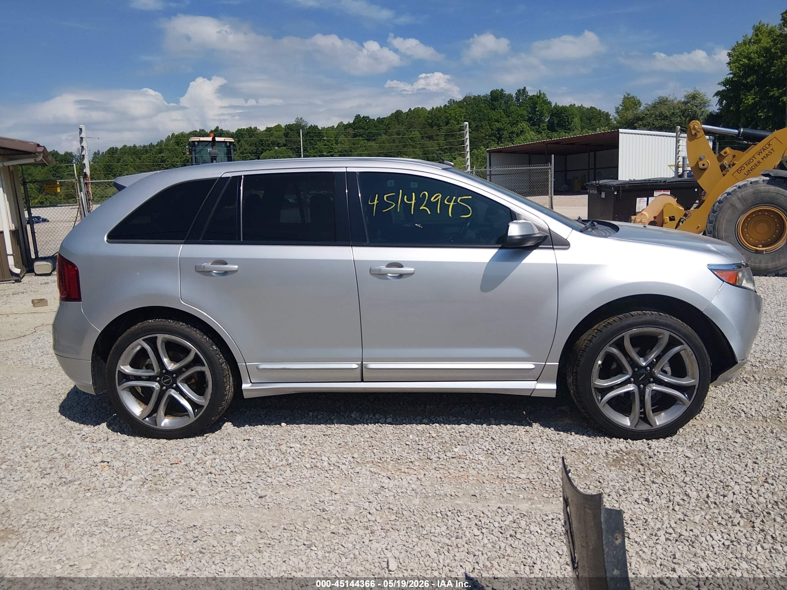 2014 Ford Edge Sport Silver vin: 2FMDK3AK0EBA30937