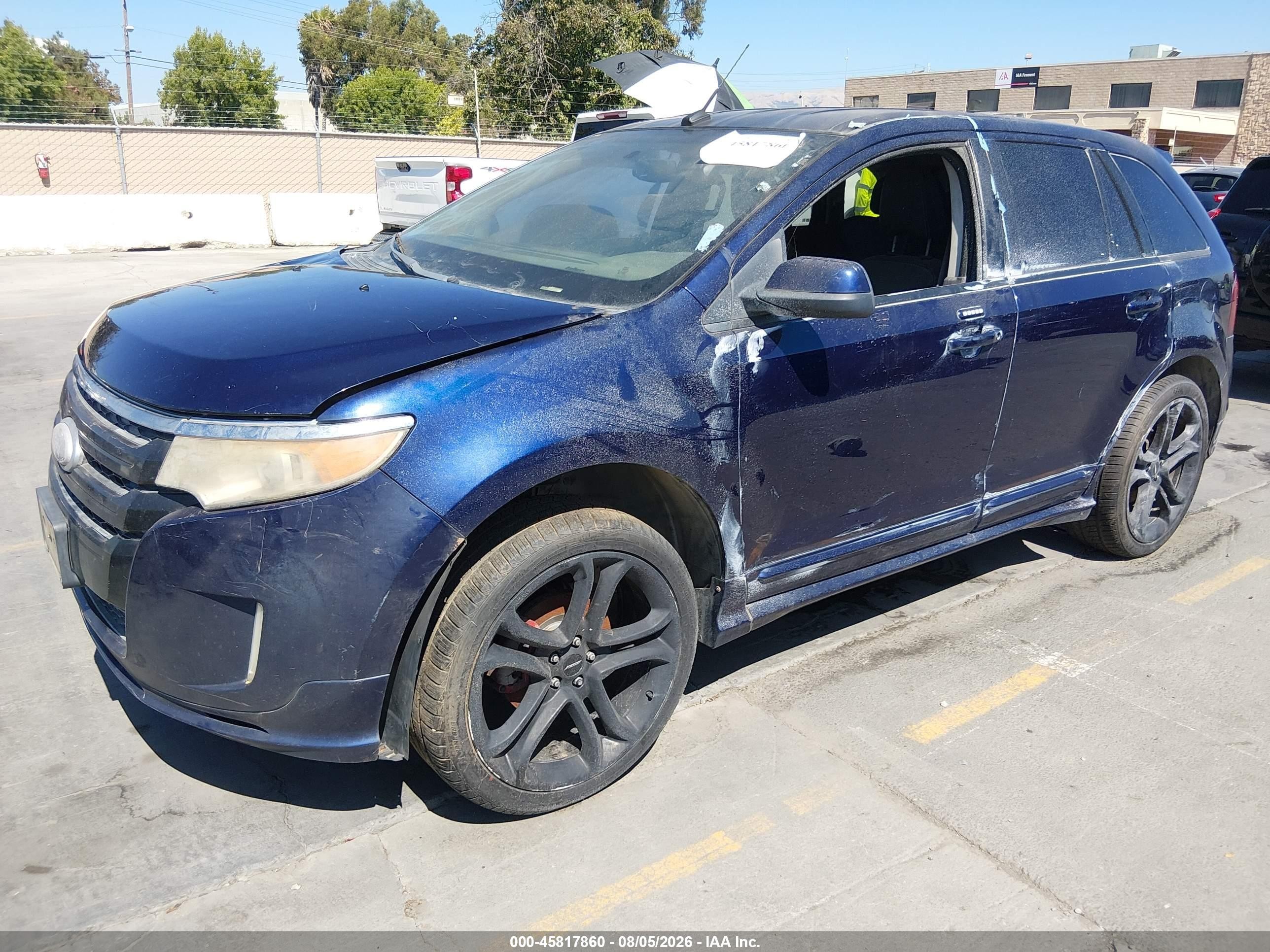 2011 Ford Edge Sport Blue vin: 2FMDK3AK1BBB44439