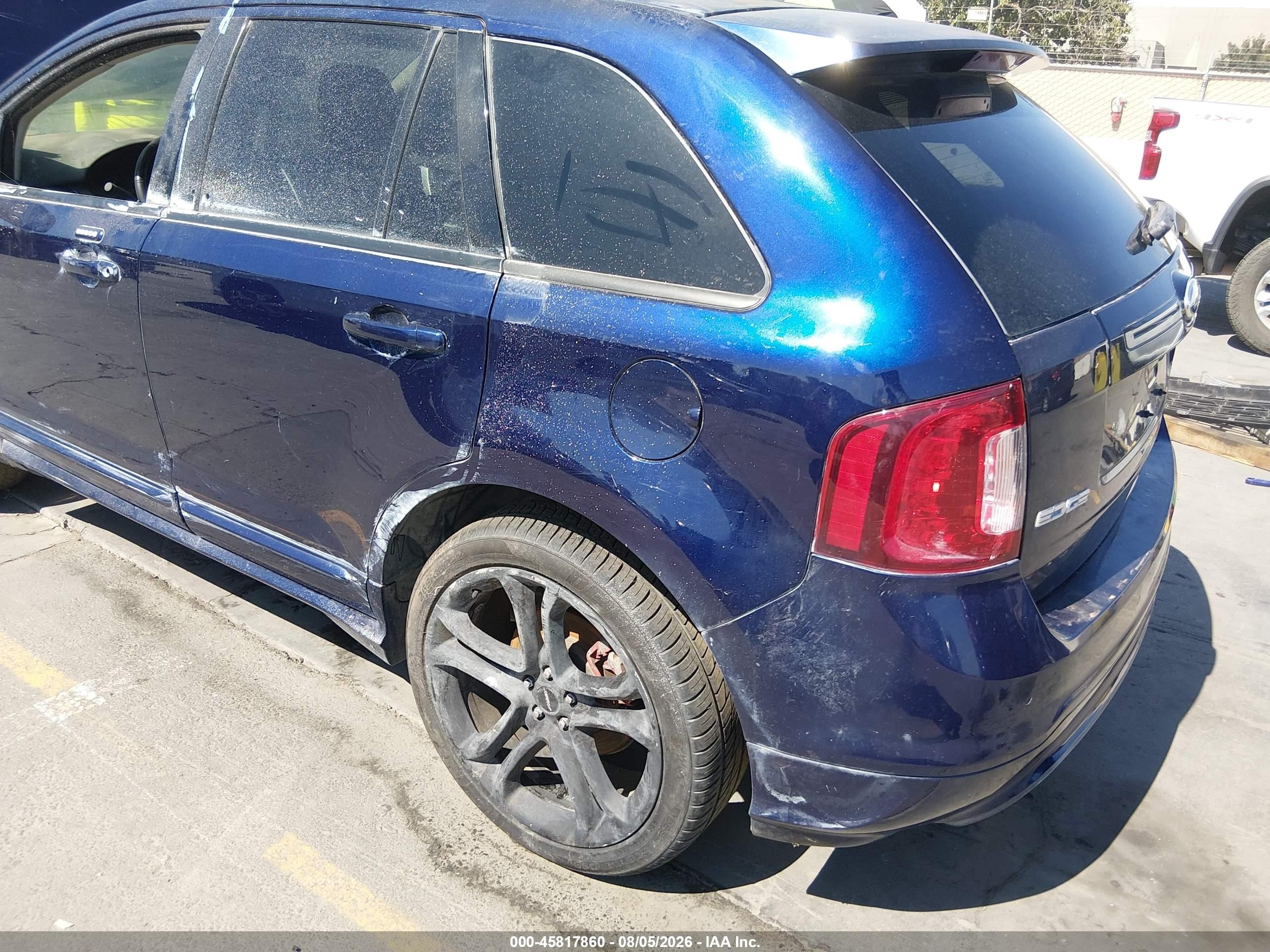 2011 Ford Edge Sport Blue vin: 2FMDK3AK1BBB44439