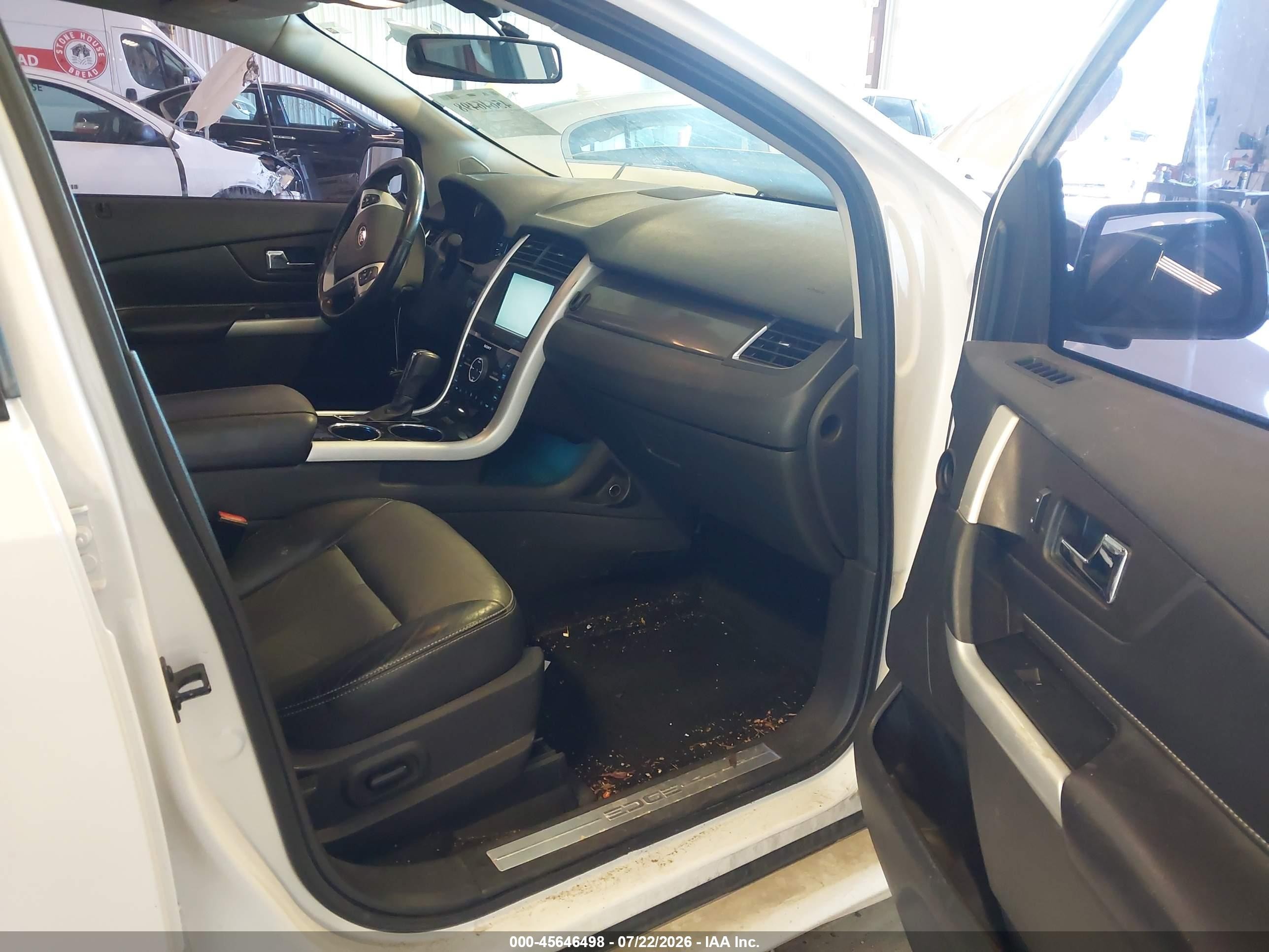 2012 Ford Edge Sport White vin: 2FMDK3AK1CBA36761