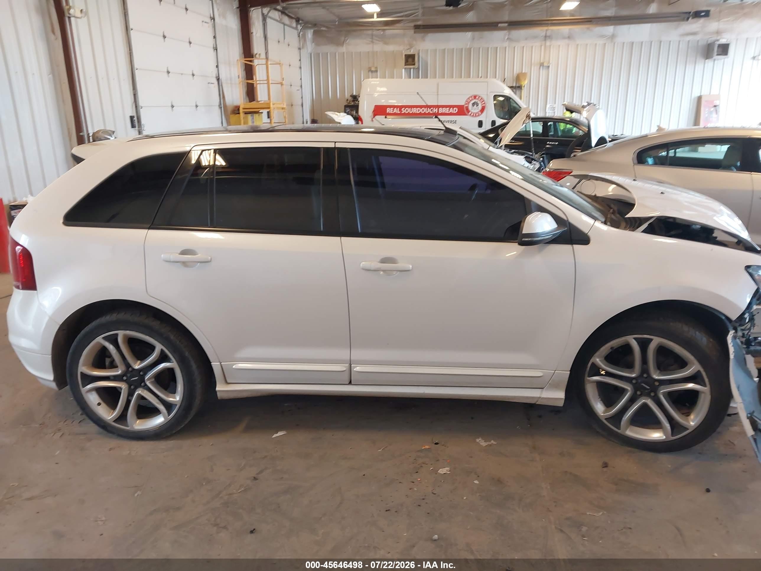 2012 Ford Edge Sport White vin: 2FMDK3AK1CBA36761