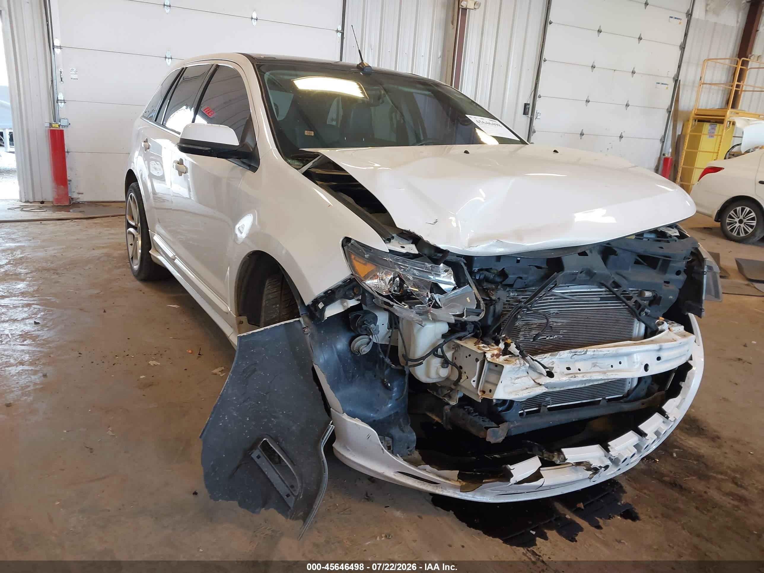 2012 Ford Edge Sport White vin: 2FMDK3AK1CBA36761