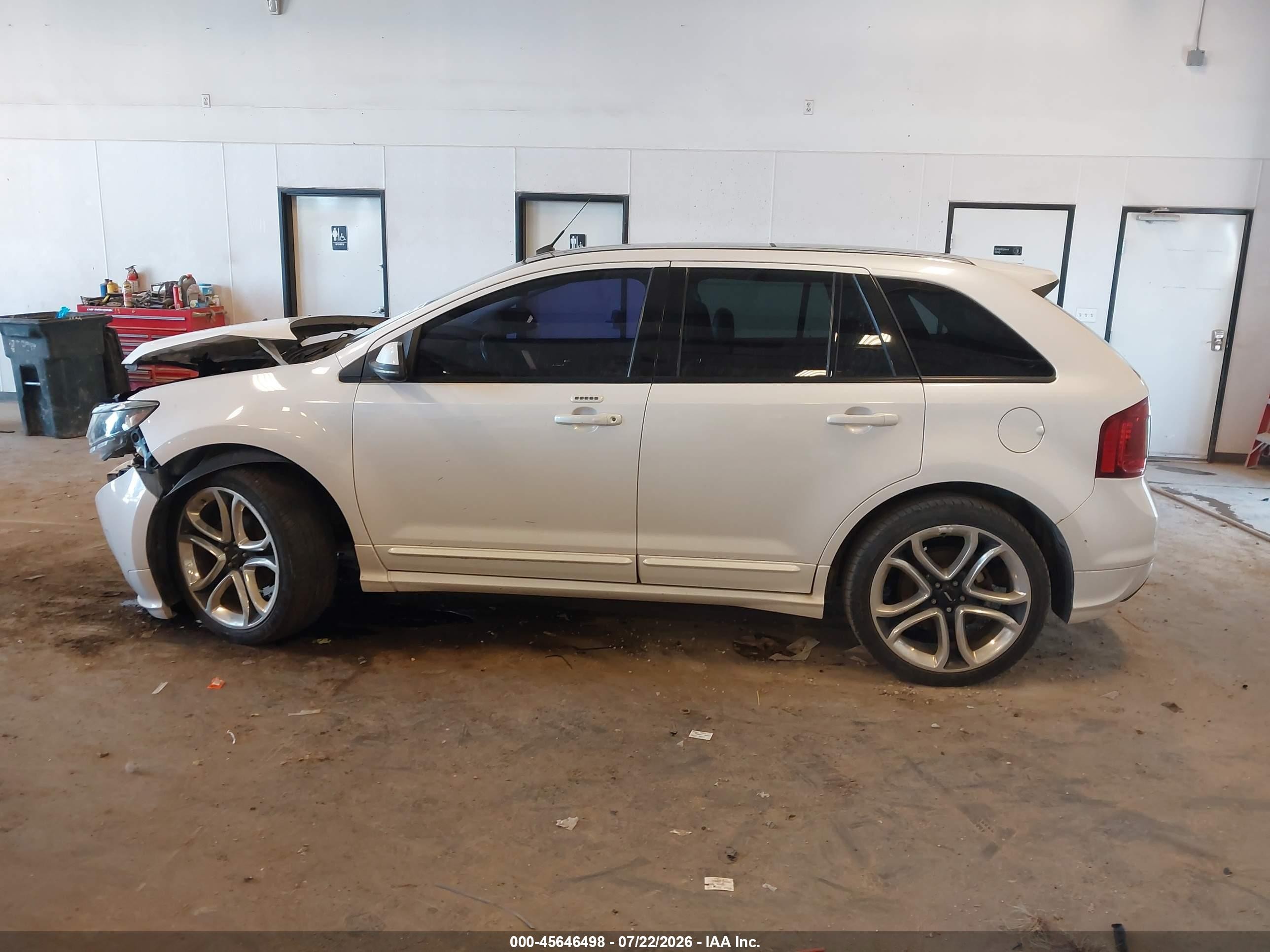 2012 Ford Edge Sport White vin: 2FMDK3AK1CBA36761