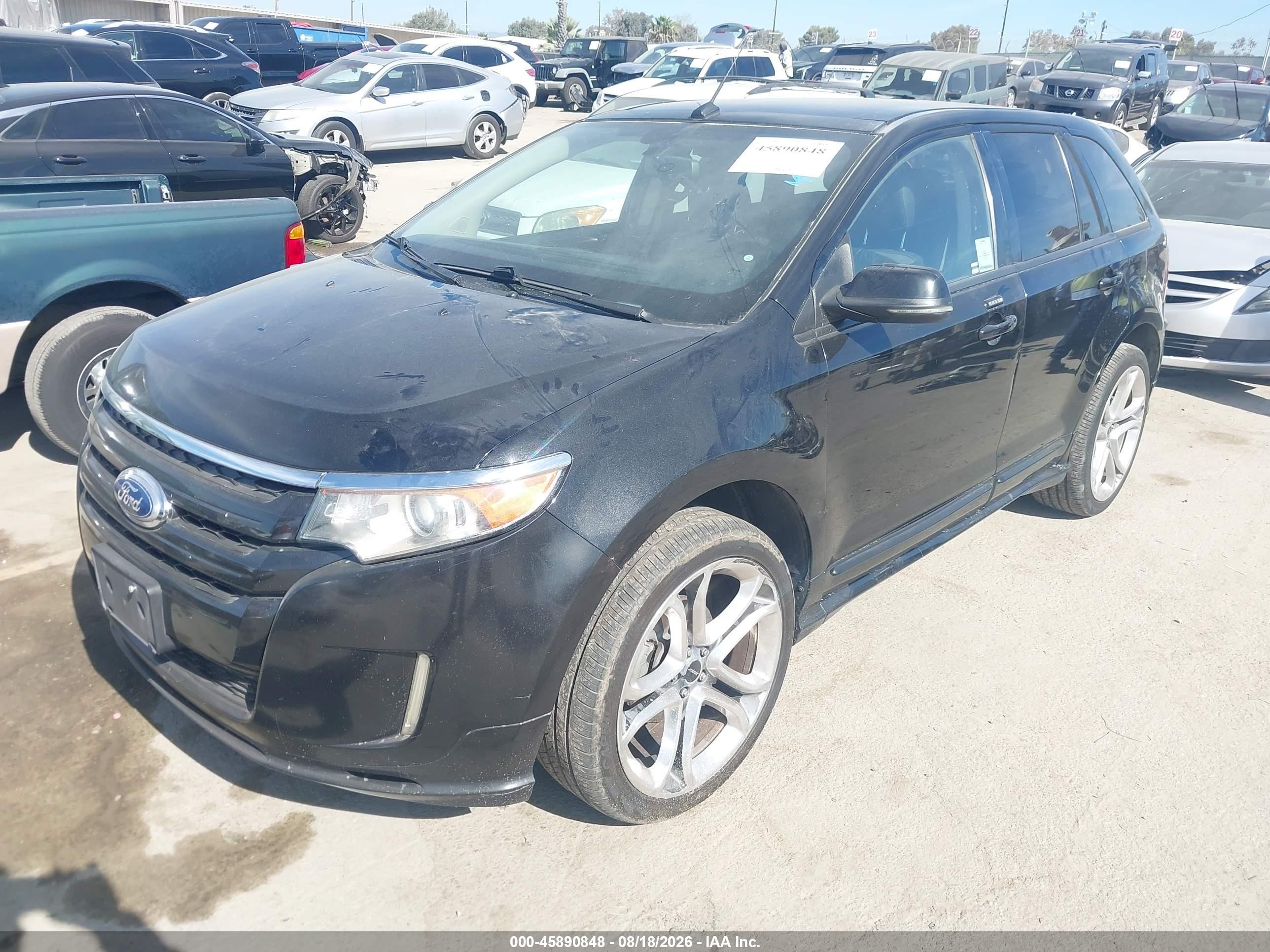 2013 Ford Edge Sport Black vin: 2FMDK3AK1DBA32310