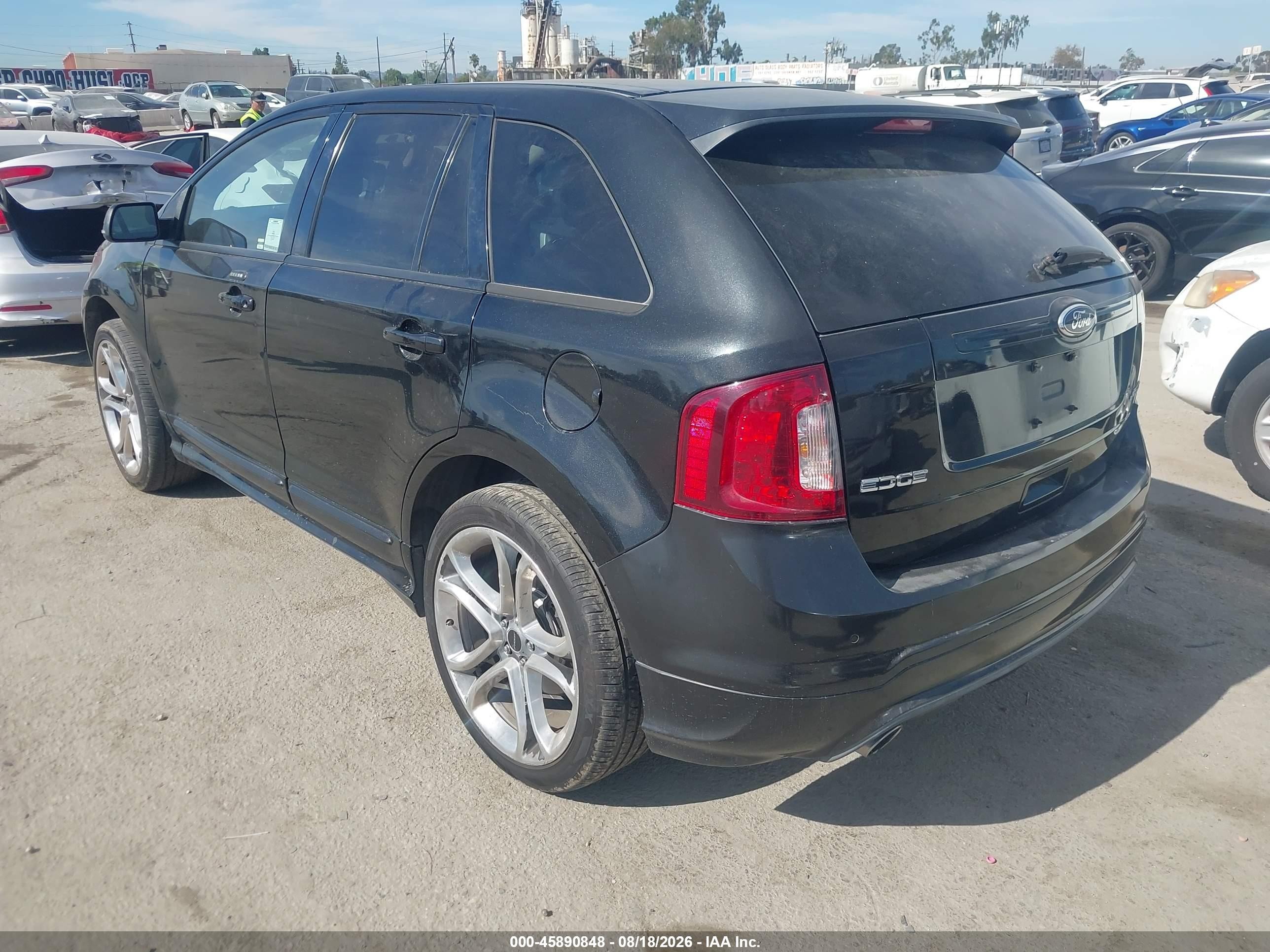 2013 Ford Edge Sport Black vin: 2FMDK3AK1DBA32310