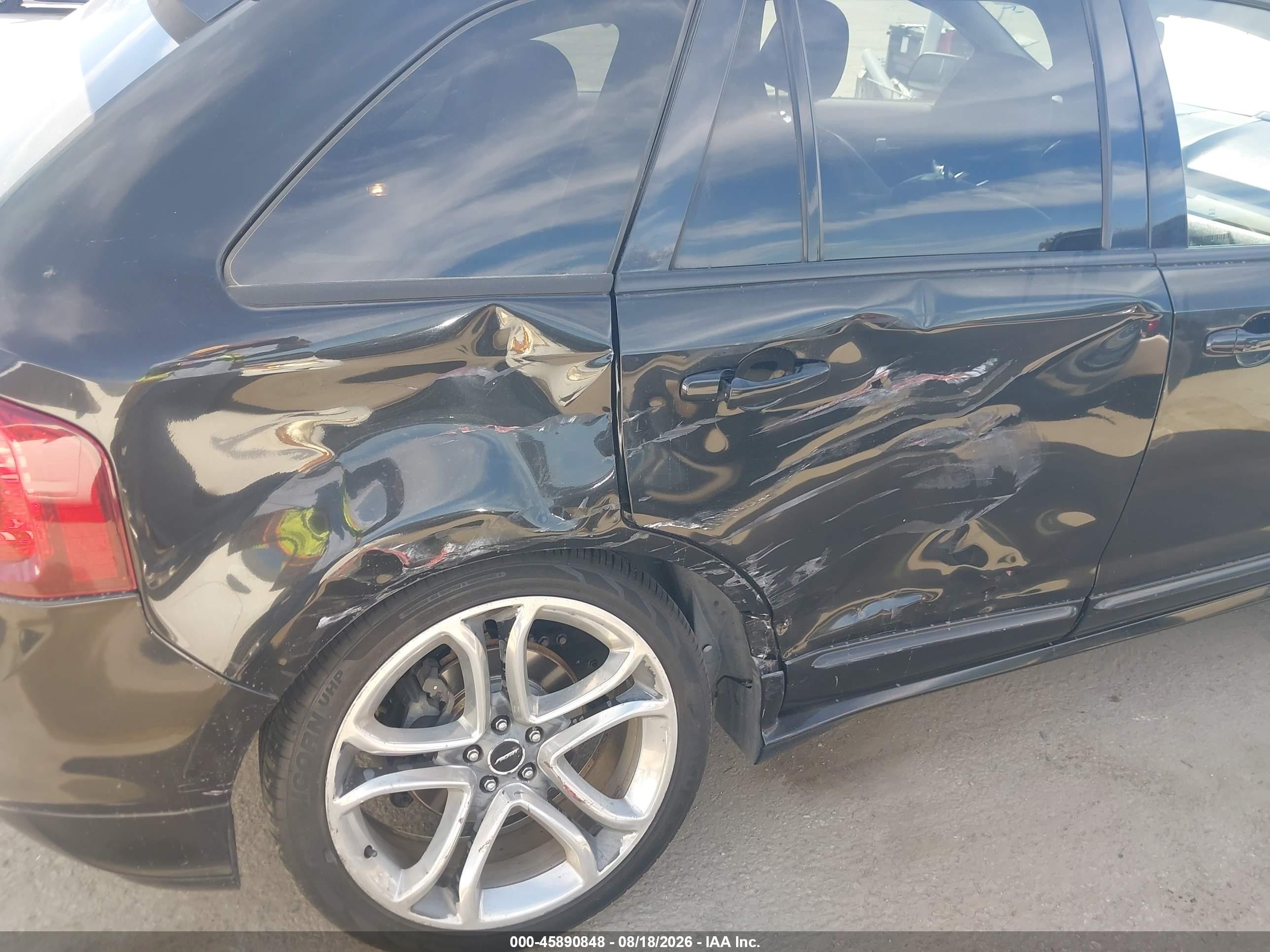 2013 Ford Edge Sport Black vin: 2FMDK3AK1DBA32310
