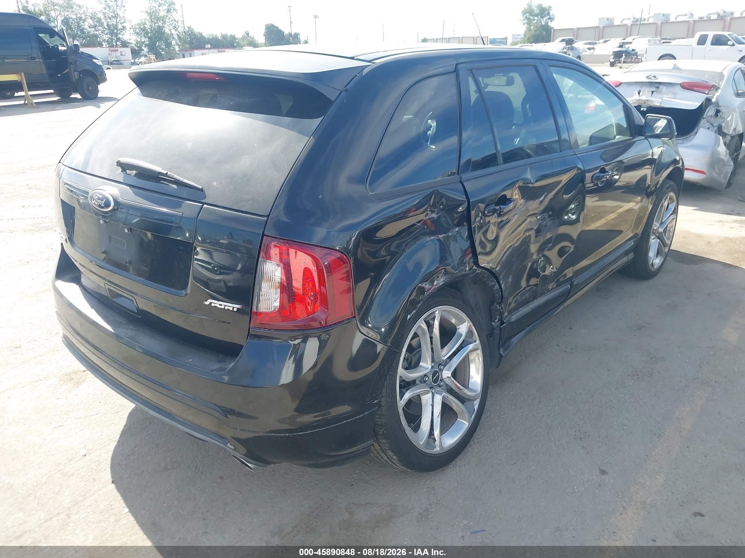 2013 Ford Edge Sport Black vin: 2FMDK3AK1DBA32310
