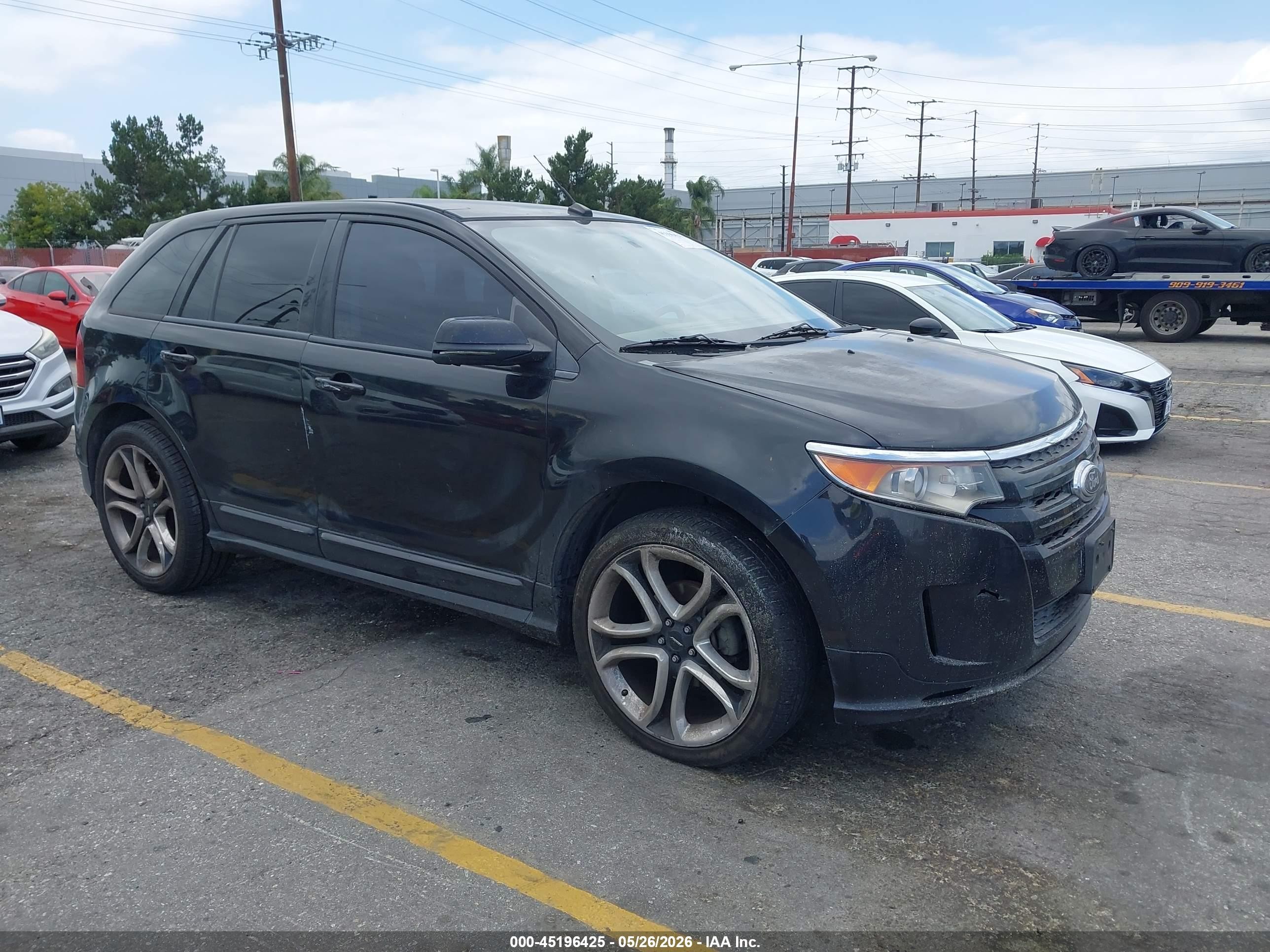 2013 Ford Edge Sport Black vin: 2FMDK3AK1DBB75161