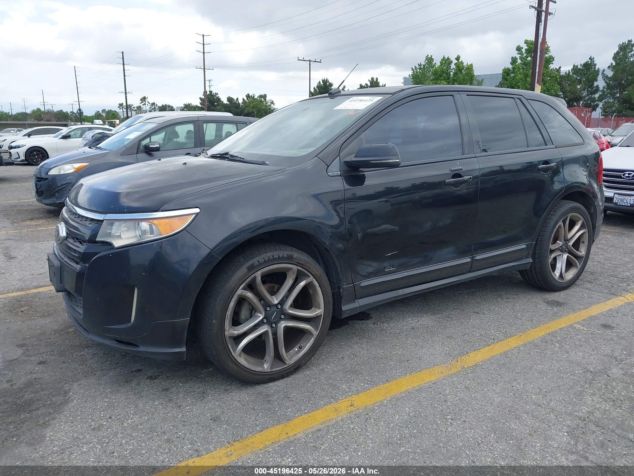 2013 Ford Edge Sport Black vin: 2FMDK3AK1DBB75161