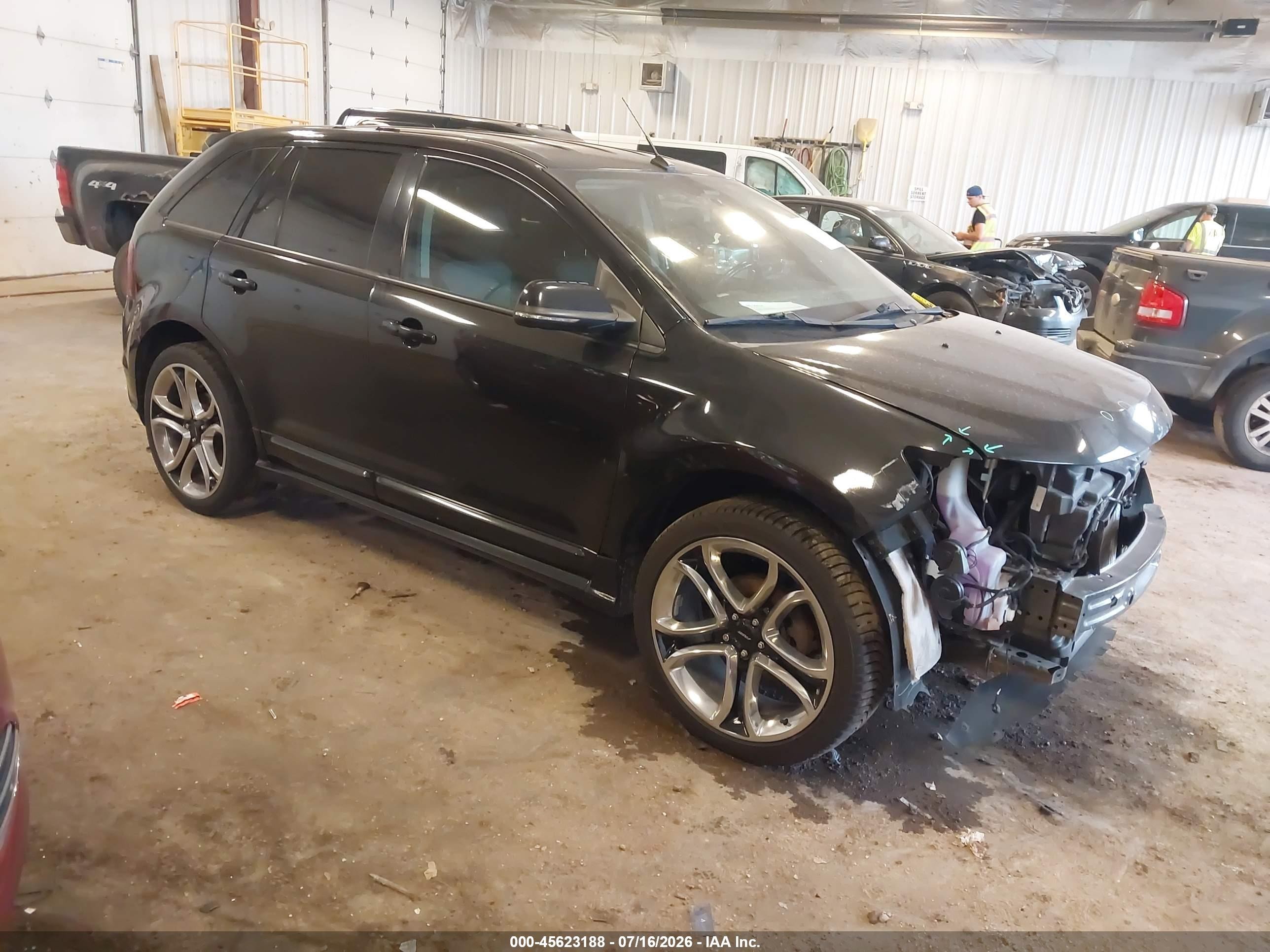 2014 Ford Edge Sport Black vin: 2FMDK3AK1EBB30805