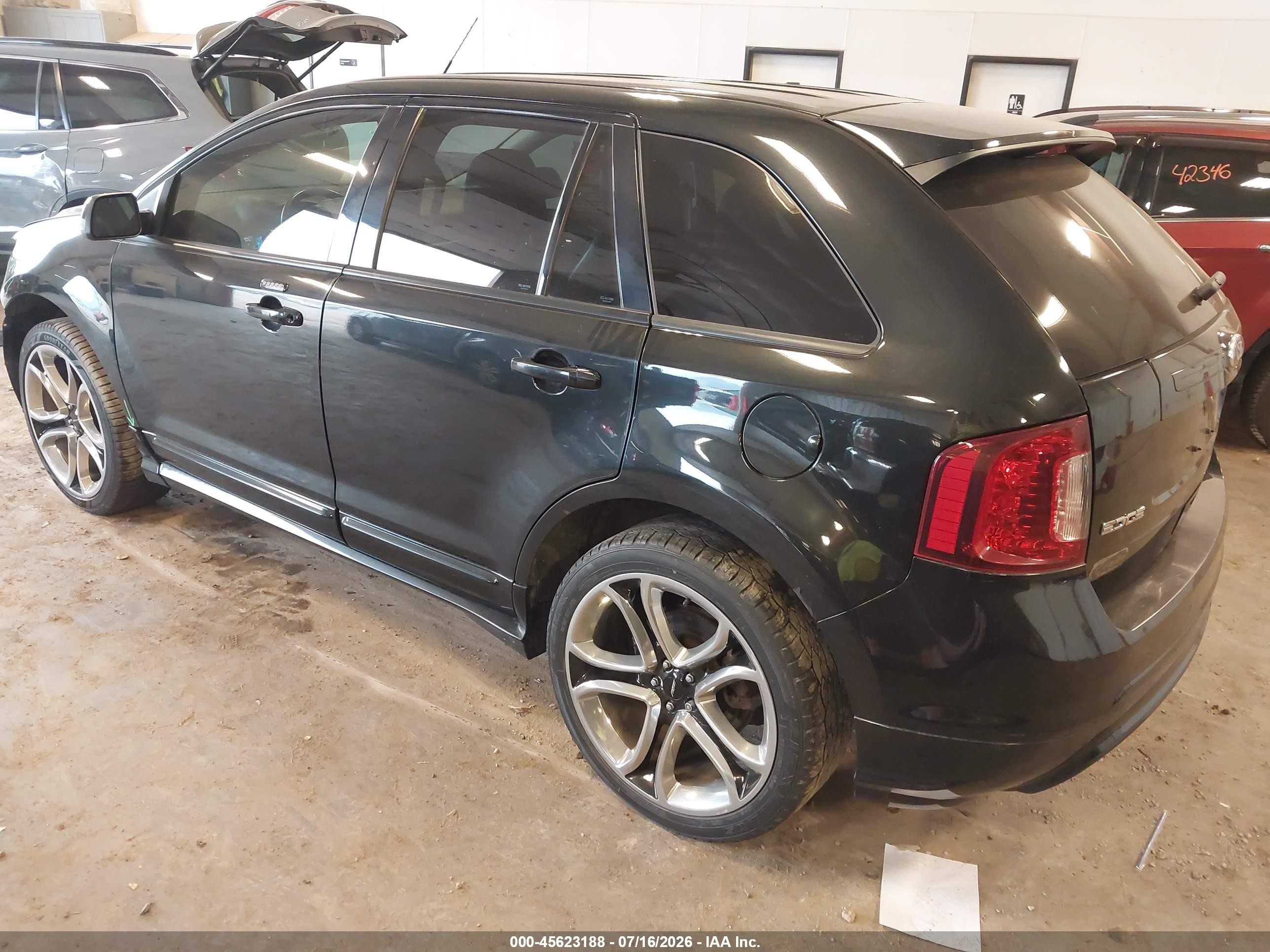 2014 Ford Edge Sport Black vin: 2FMDK3AK1EBB30805
