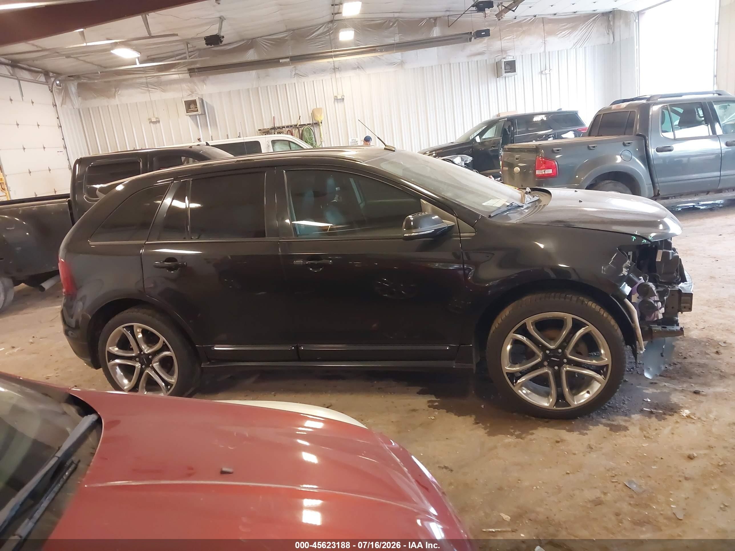 2014 Ford Edge Sport Black vin: 2FMDK3AK1EBB30805